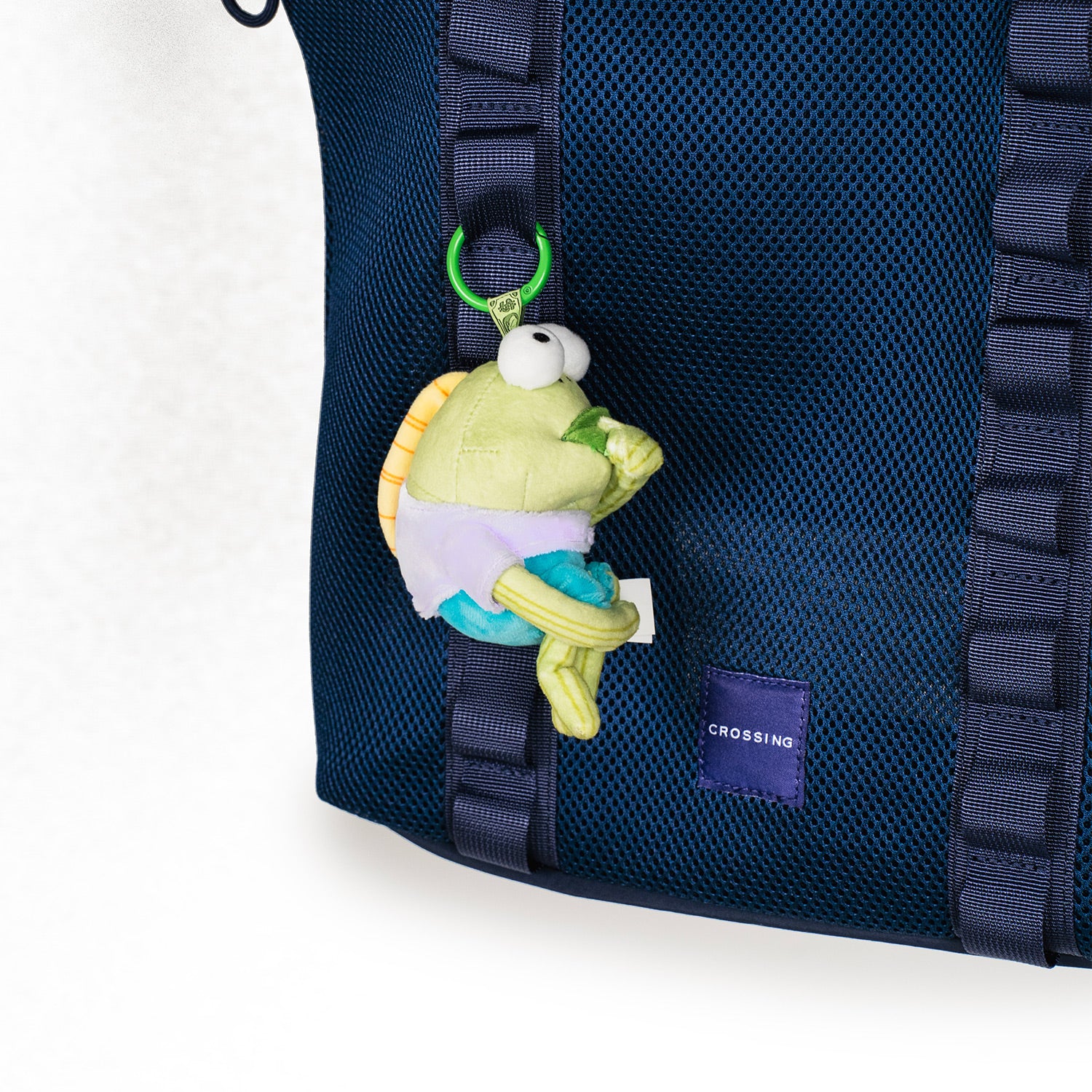 Crossing Noa Drawstring Mesh Tote Bag - Dark Blue