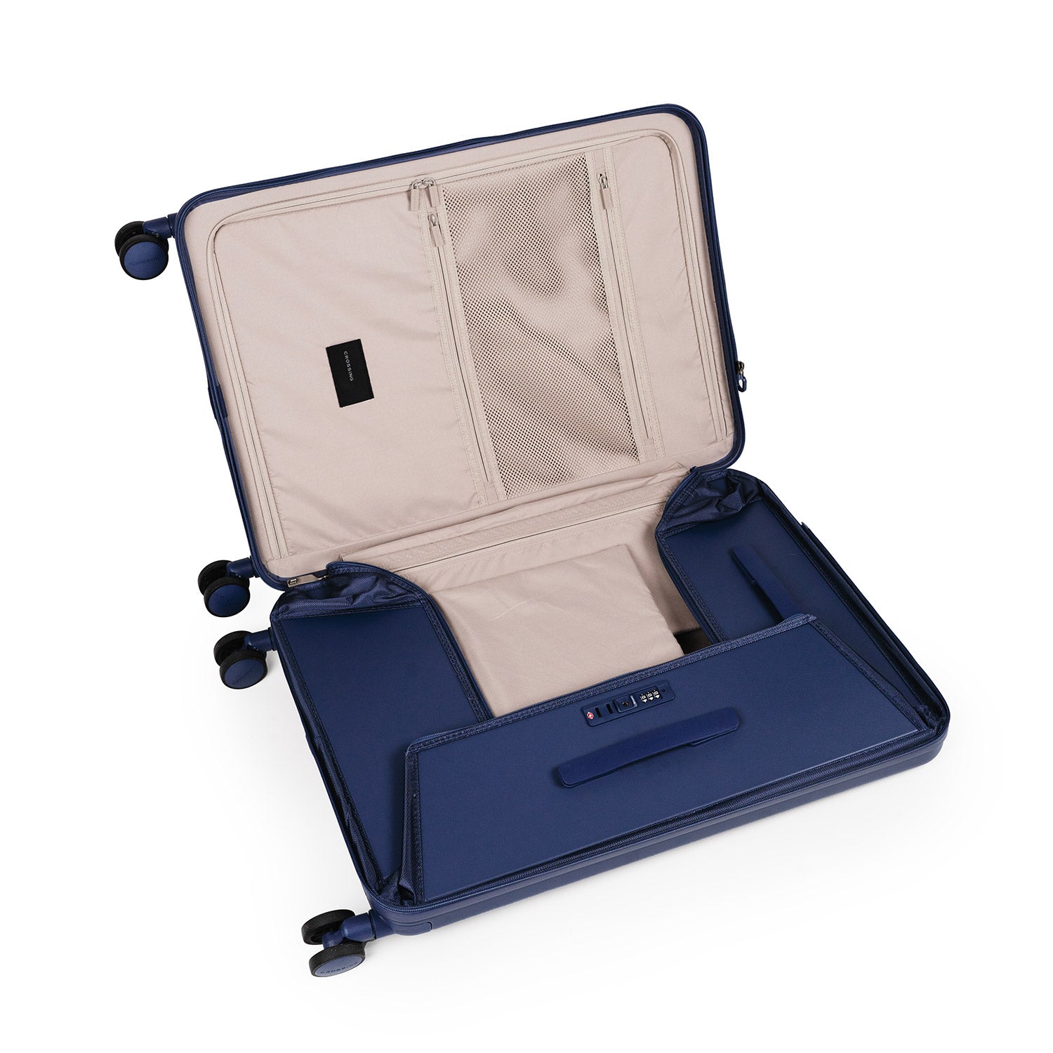 Crossing Ori Collapsible Polycarbonate Medium 26" Luggage - Pewter