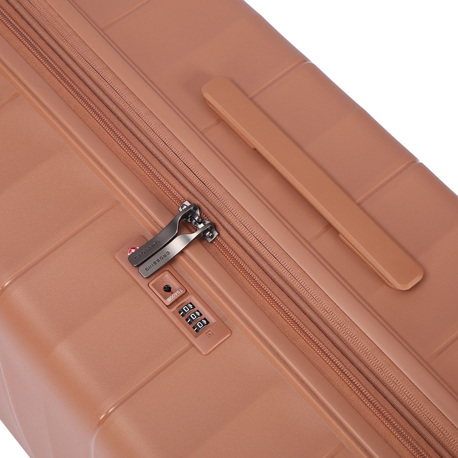 Crossing PRIM Polypropylene Large Expandable Luggage - Dusty Pink