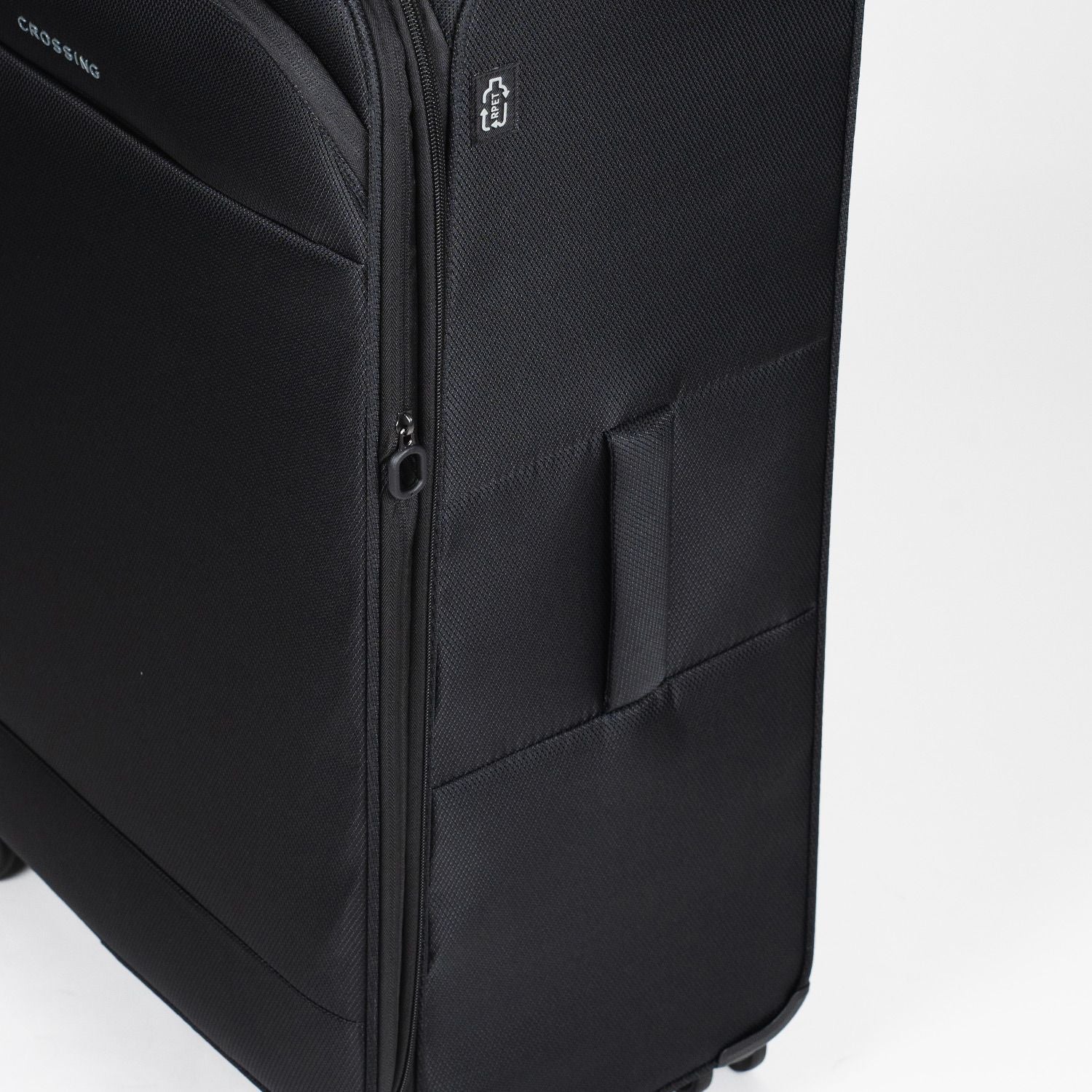 Crossing RECO Recycled Lightweight Soft Case Large Luggage T30 - Black