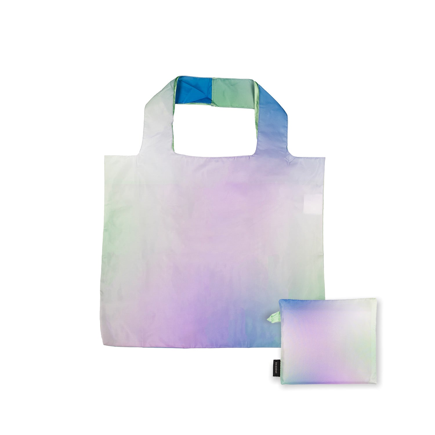 Crossing Recycled Foldable Bag - Ombre Dream - Lime/Purple