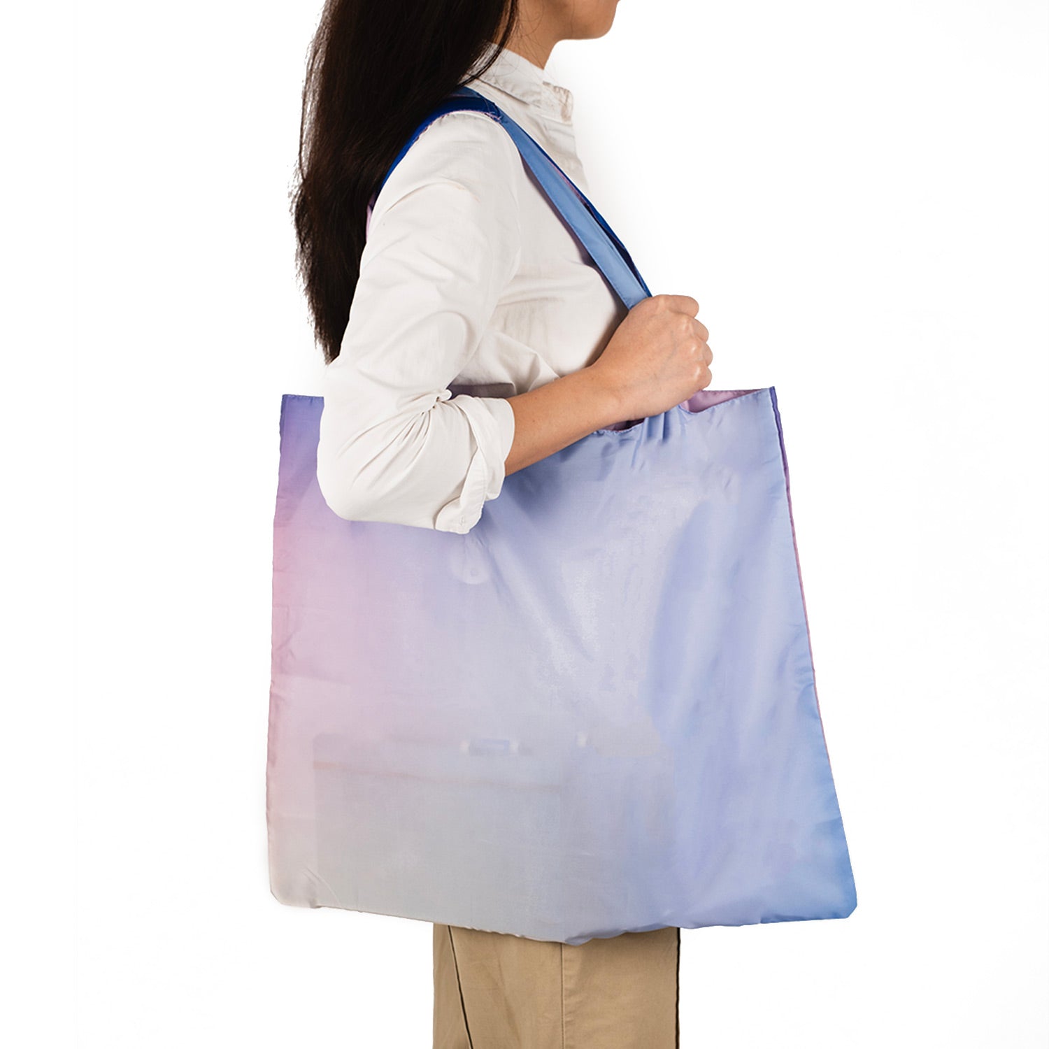 Crossing Recycled Foldable Bag - Ombre Dream - Pink /Lavender