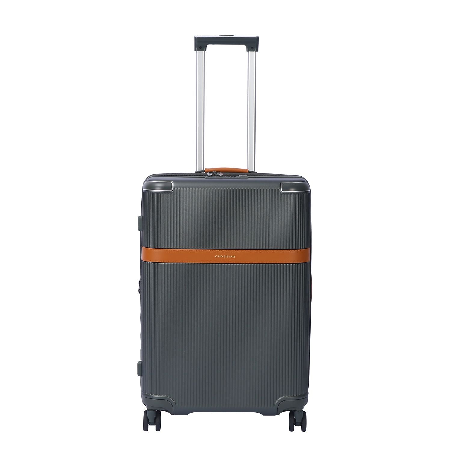 Crossing RIVE Polycarbonate Hard Case Medium Luggage - Olive Green