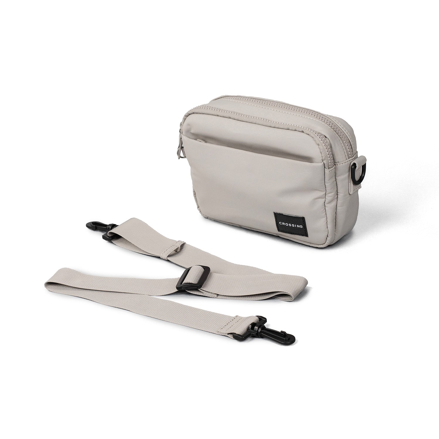 Crossing Sam Anti-Theft RFID Crossbody Bag - Grey