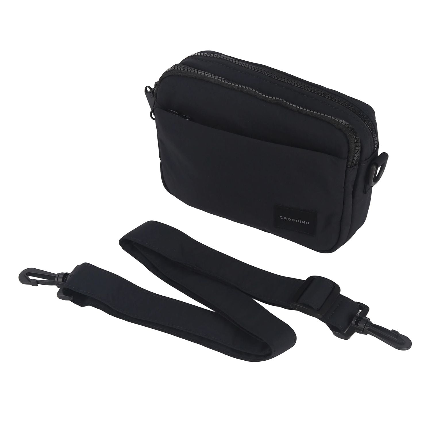 Crossing Sam Anti-Theft RFID Crossbody Bag V2 - Black