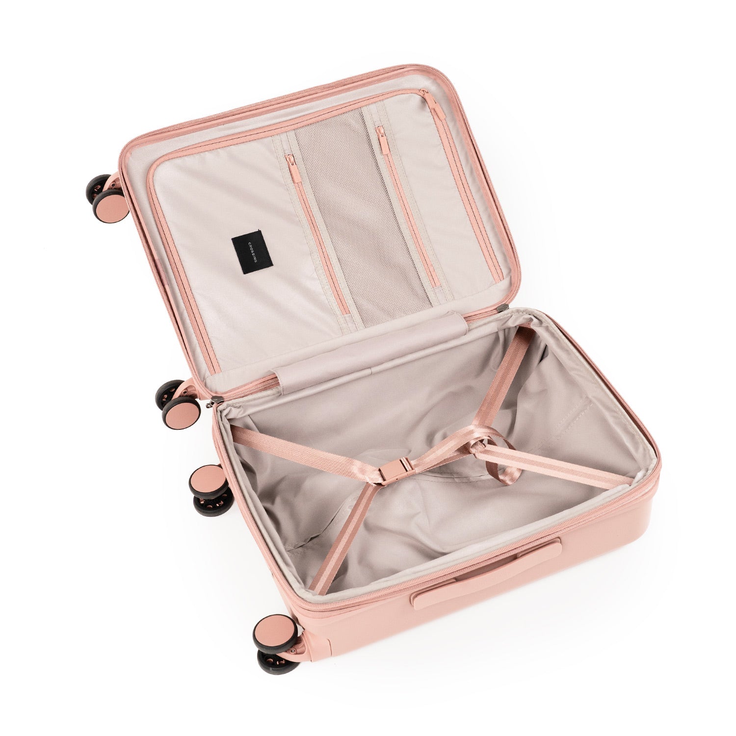 Crossing Stel Polycarbonate Carry On 20" Luggage - Clay