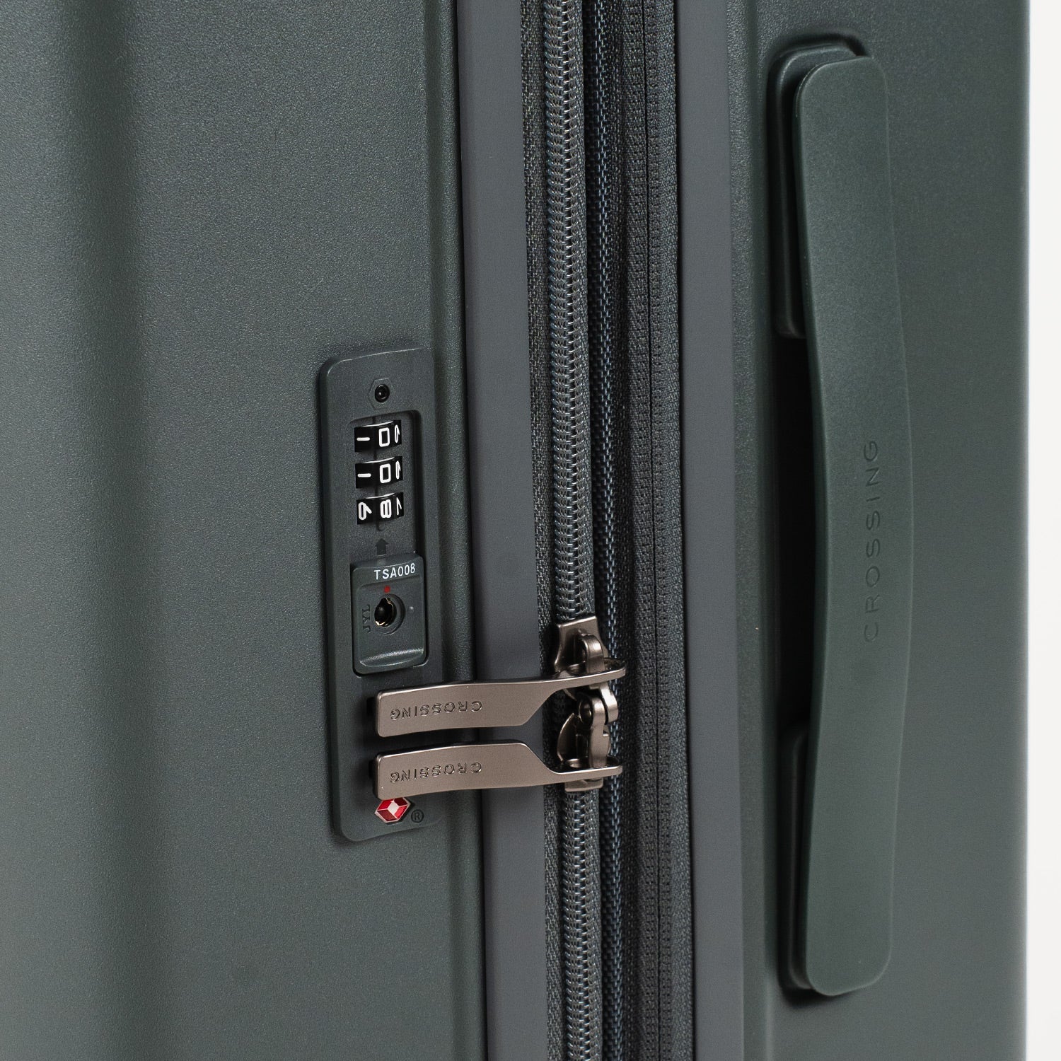 Crossing Stel Polycarbonate Large 30" Luggage - Green