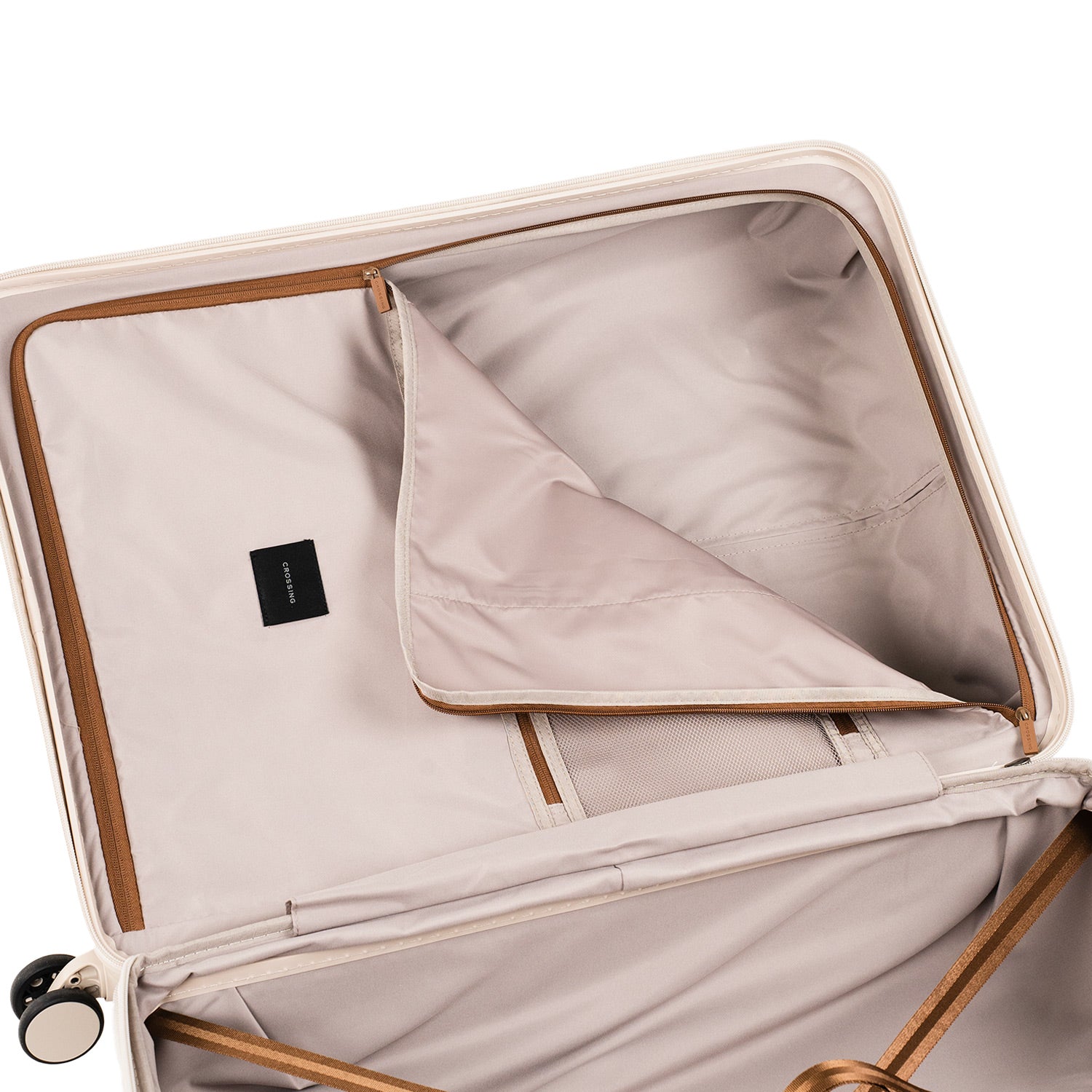 Crossing Stel Polycarbonate Large 30" Luggage - Sandwhite