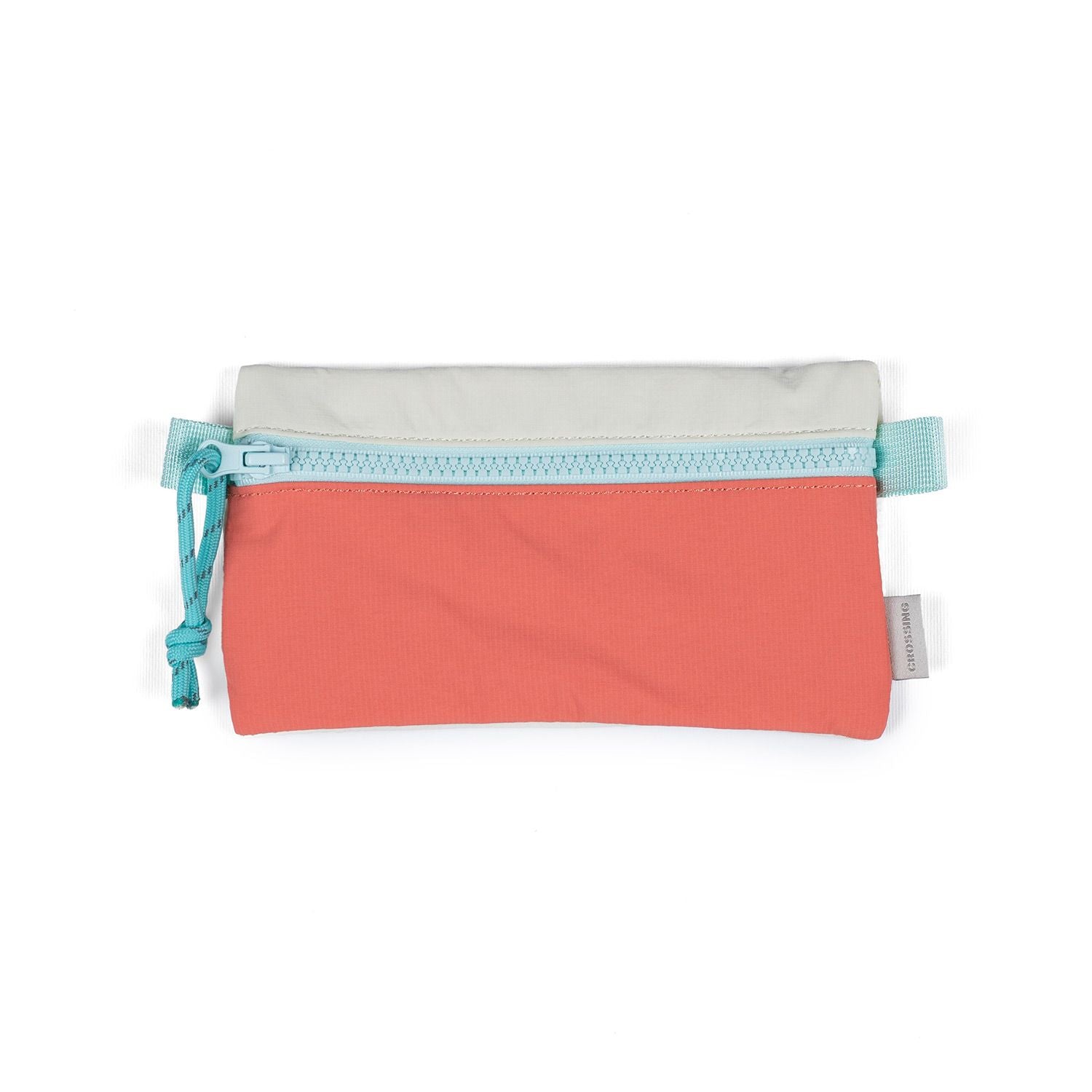 Crossing Tessa Colour Block Pouch Small - Coral/White Beige