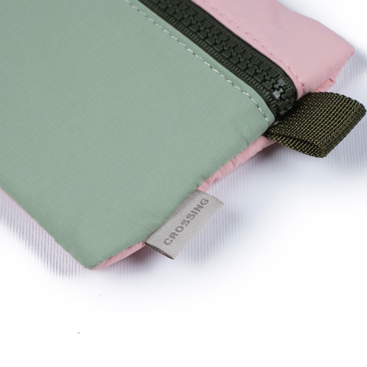 Crossing Tessa Colour Block Pouch Small - Mint/Powder Pink