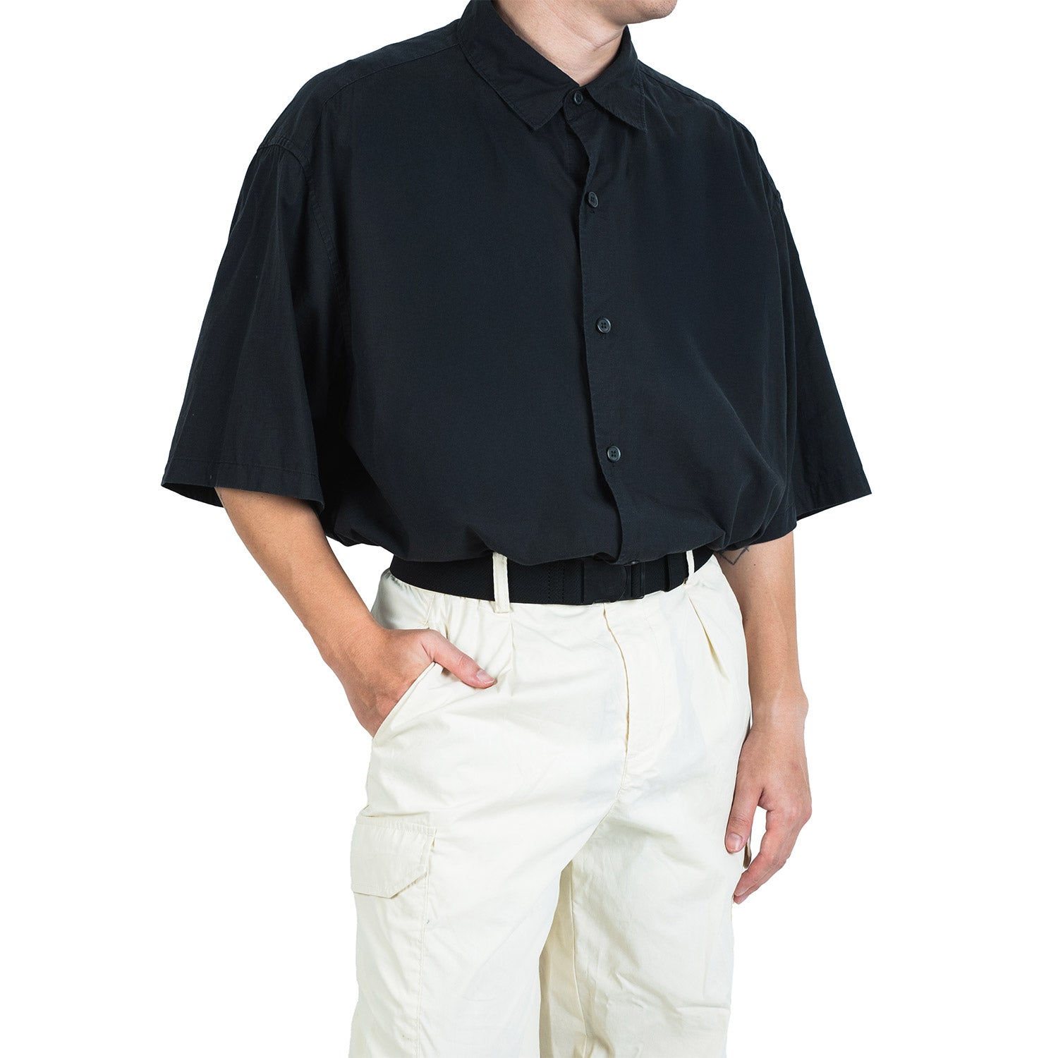 Crossing Travel Belt With Loop Buckle (Small) - Black