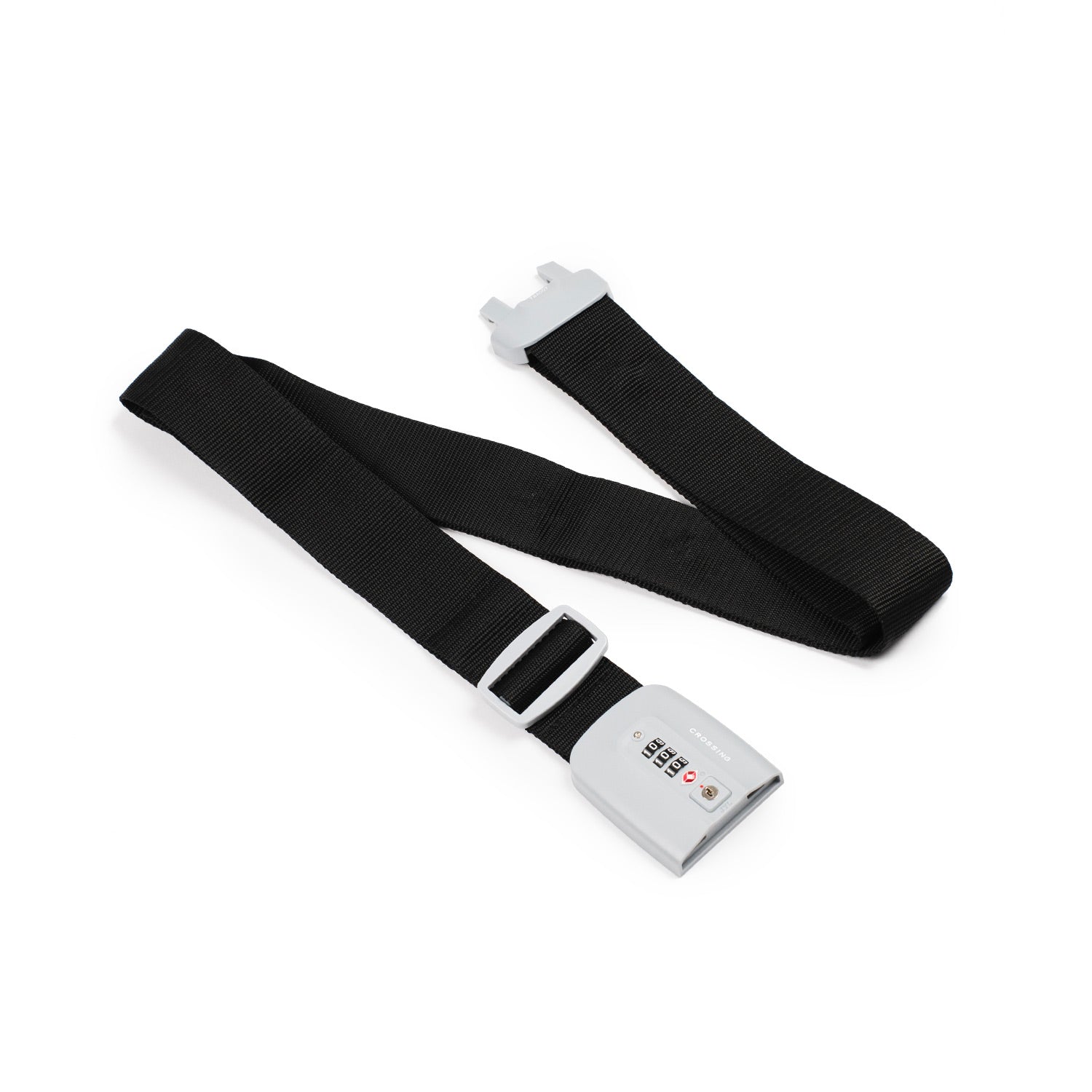 Crossing TSA 3-Dial Combination Lock Luggage Strap - Black