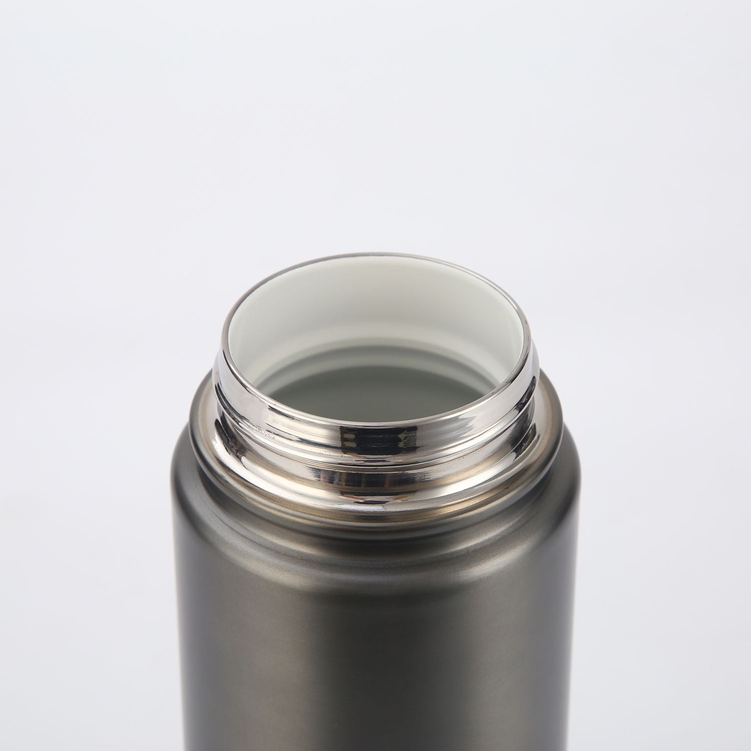 Crossing Urban Ceramic S/S Insulated Flat Cap Bottle With Handle 400ml - Gun Metal