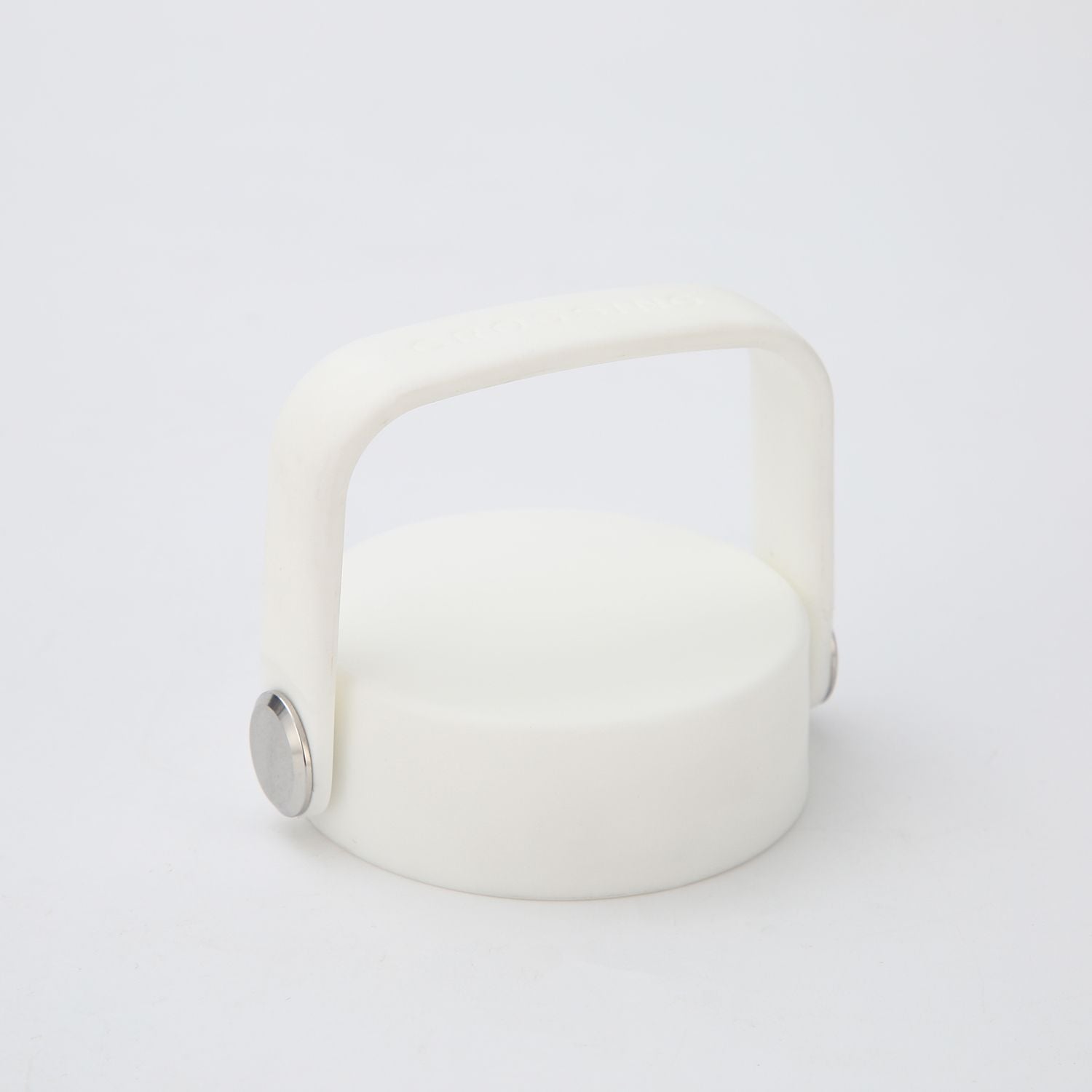 Crossing Urban Ceramic S/S Insulated Flat Cap Bottle With Handle 400ML - Skyline Singapore (Frost White)