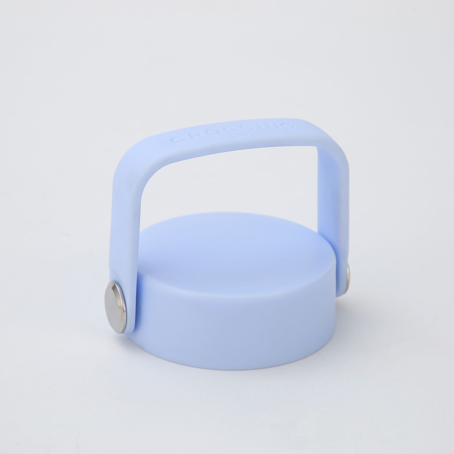 Crossing Urban Ceramic S/S Insulated Flat Cap Bottle With Handle 400ML - Skyline Singapore (Sky Blue)