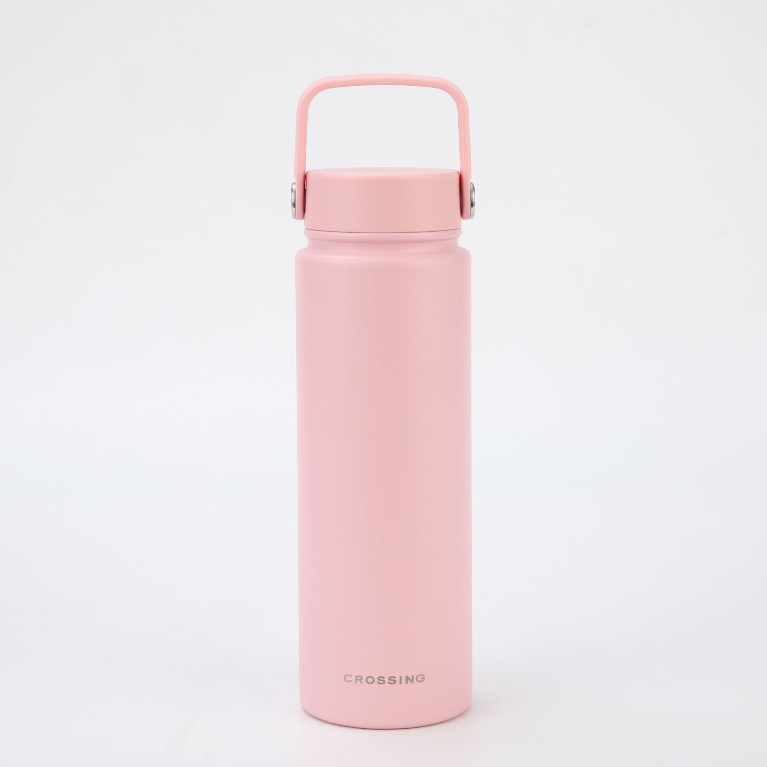 Crossing Urban Ceramic S/S Insulated Flat Cap Bottle With Handle 720ml - Light Pink
