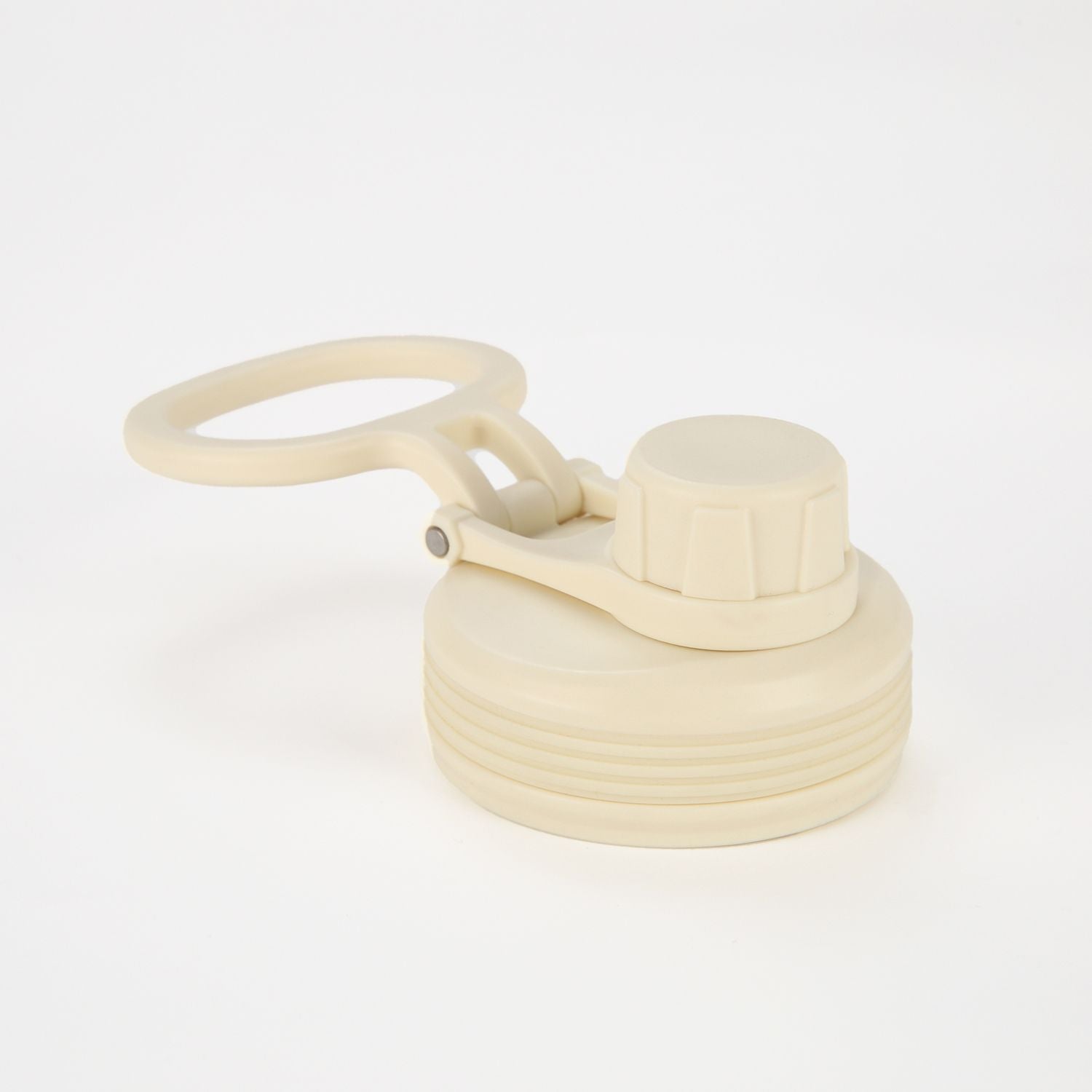 Crossing Urban Ceramic S/S Insulated Screw Cap Sports Bottle With Handle 400ml - Cotton (White)