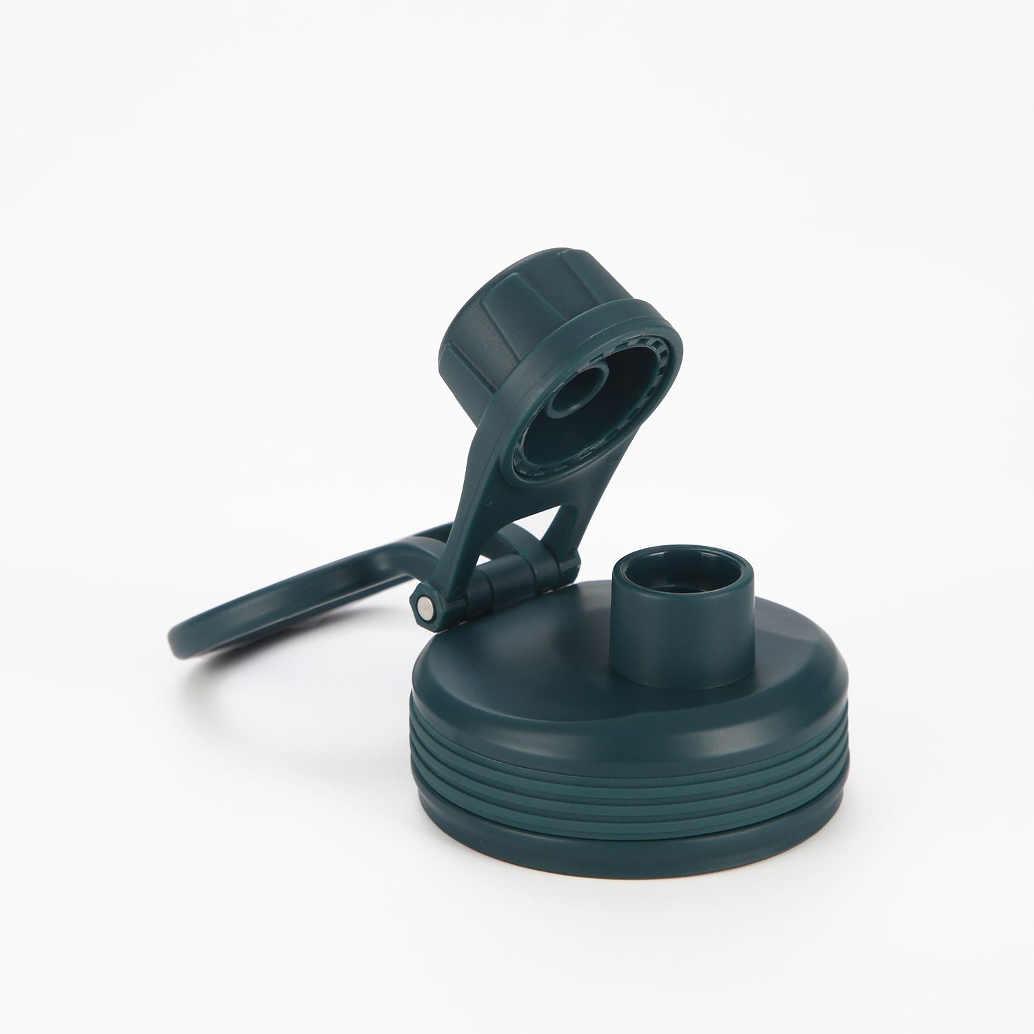 Crossing Urban Ceramic S/S Insulated Screw Cap Sports Bottle With Handle 600ml - Squash (Dark Green)