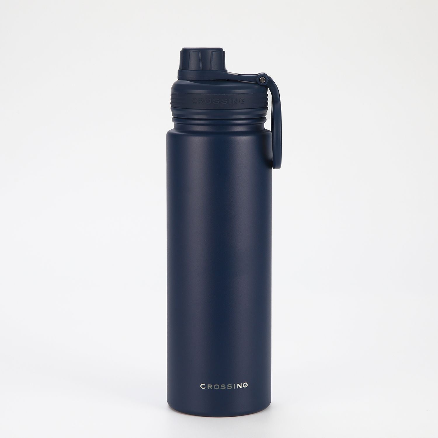 Crossing Urban Ceramic S/S Insulated Screw Cap Sports Bottle With Handle 720ml - Ink Blue (Dark Blue)