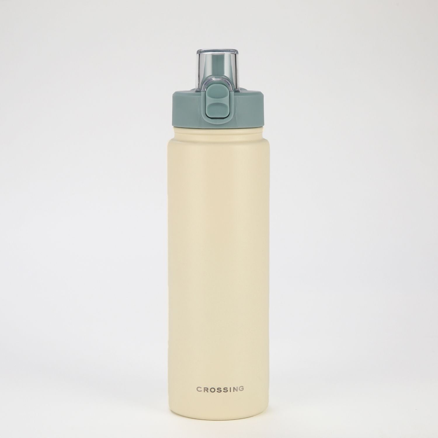 Crossing Urban Ceramic S/S Insulated Straw Sipper Cap Sports Bottle With Handle 720ml - Cotton Sage (Mix)