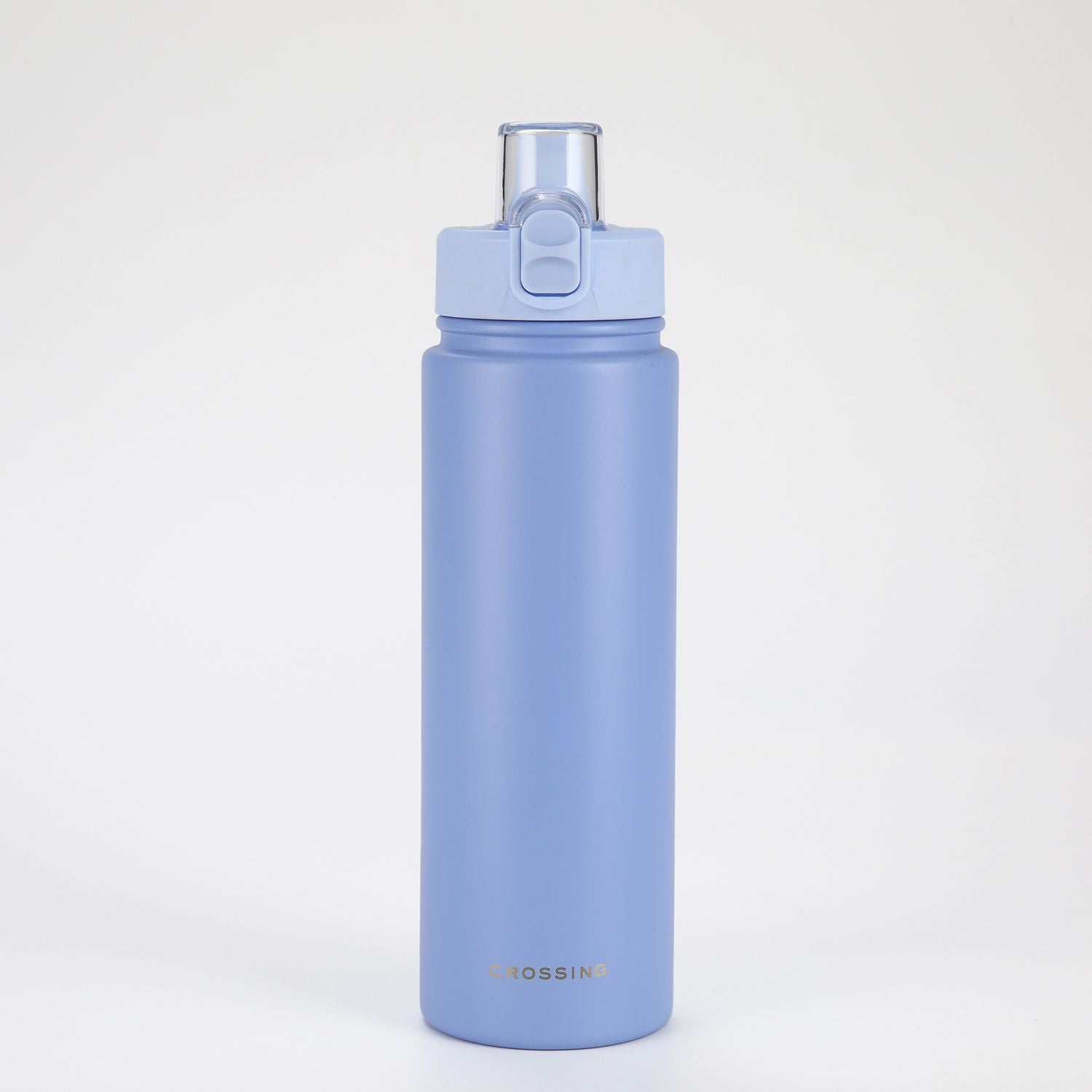 Crossing Urban Ceramic S/S Insulated Straw Sipper Cap Sports Bottle With Handle 720ml - Heirloom Blue