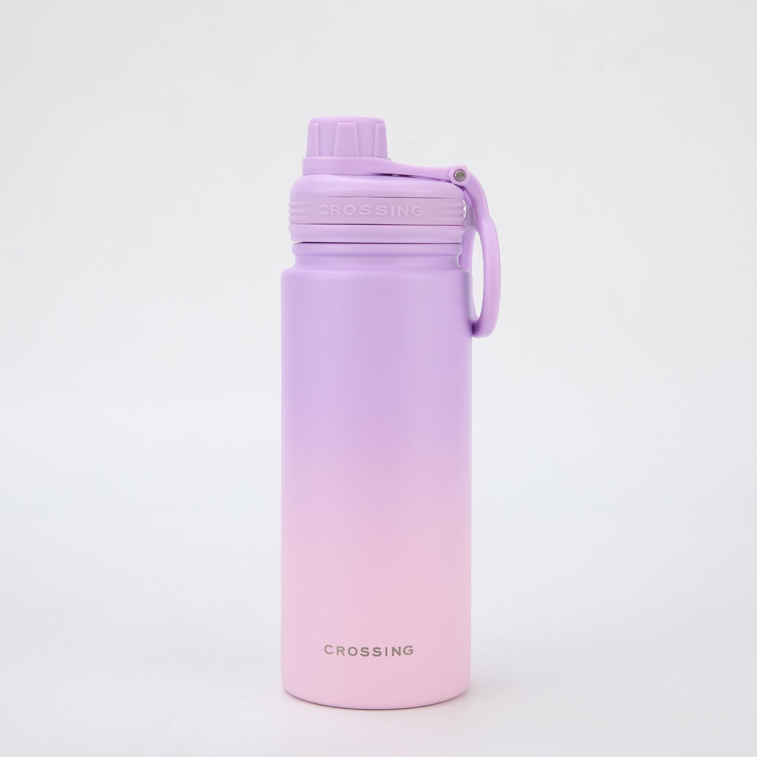 Crossing Urban S/S Insulated Screw Cap Sports Bottle With Handle 600ml - Ombre Lavender Luxe