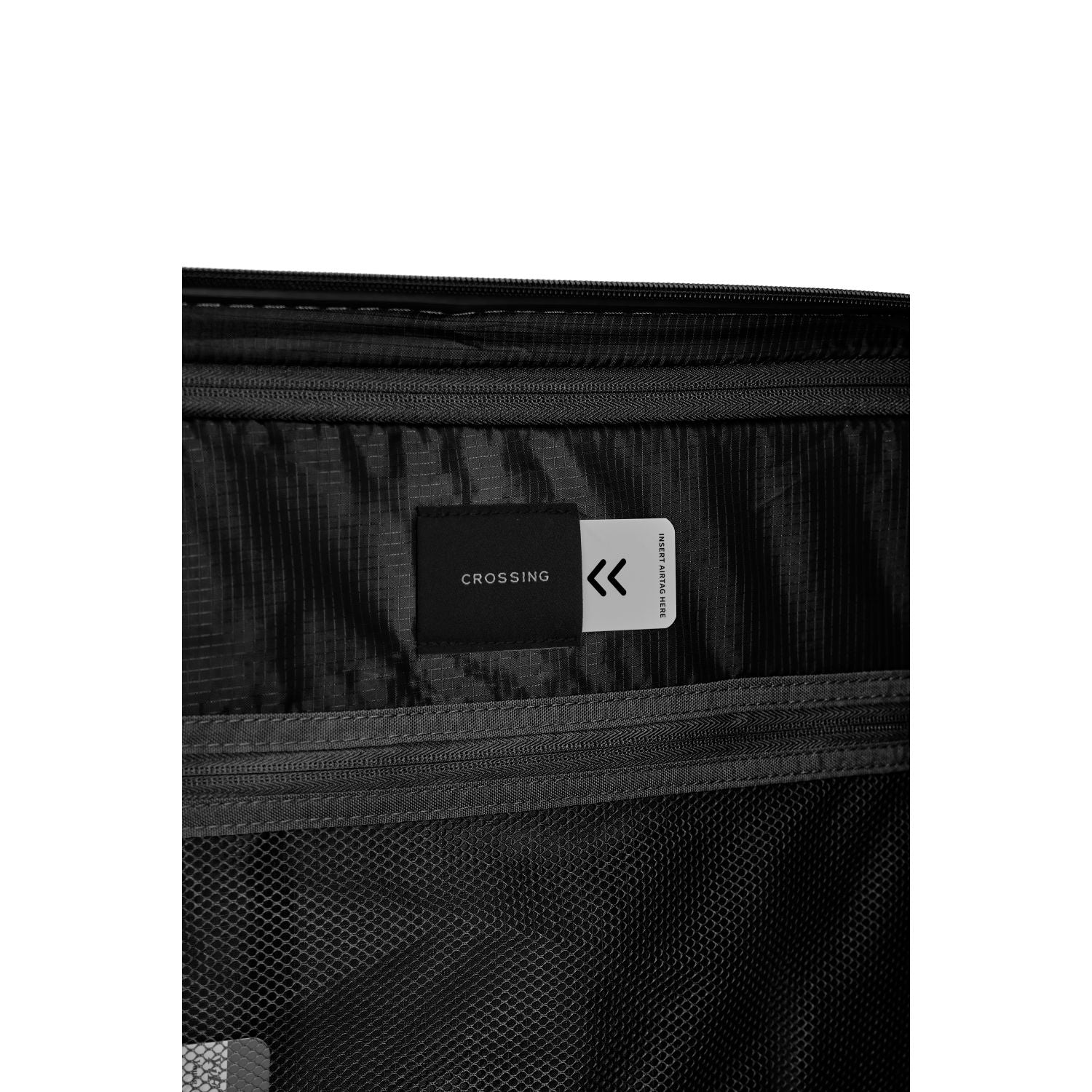 Crossing Vive Polycarbonate Expandable Carry On Luggage T20 - Black