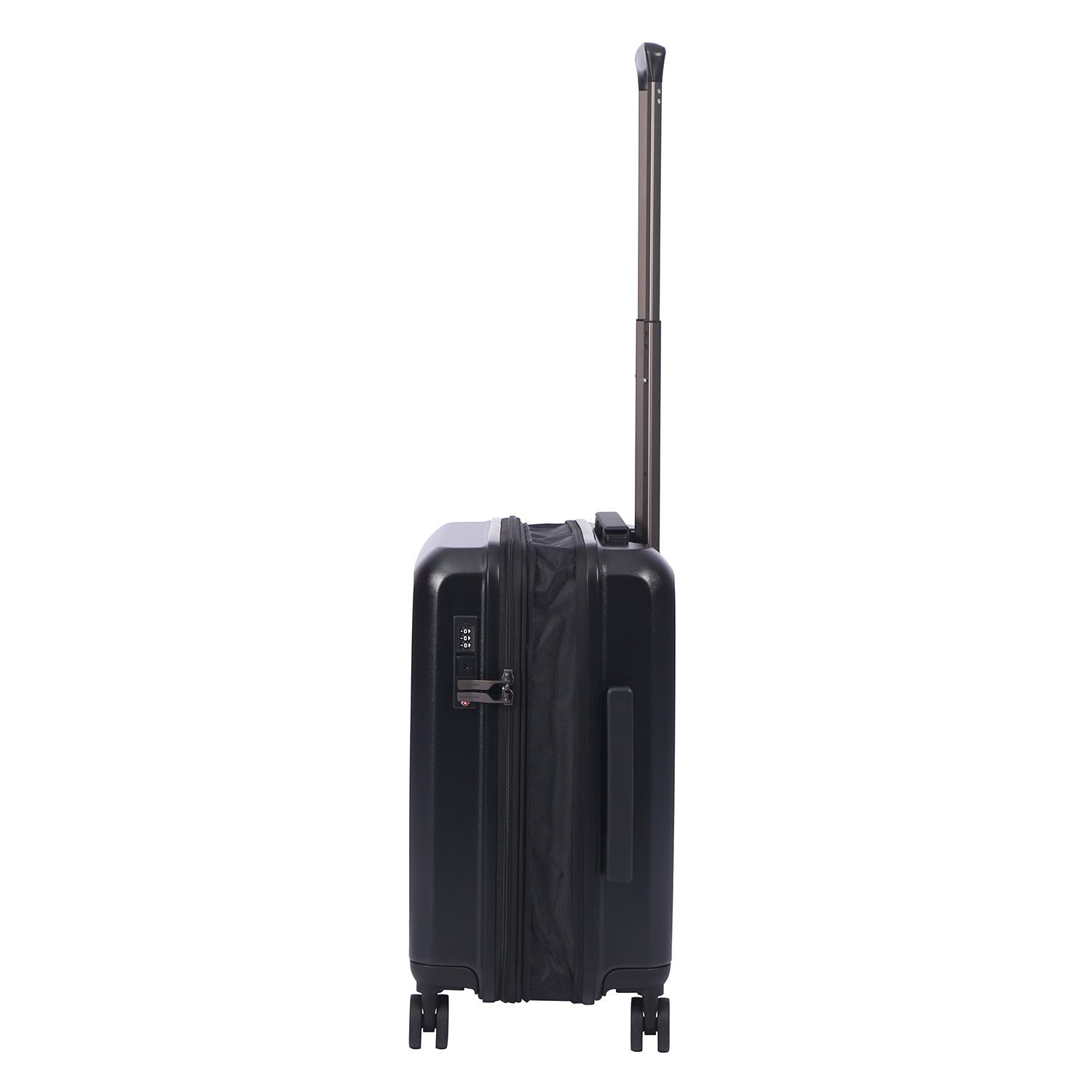 Crossing VIVE Polycarbonate Expandable Carry On Luggage V2 - Black