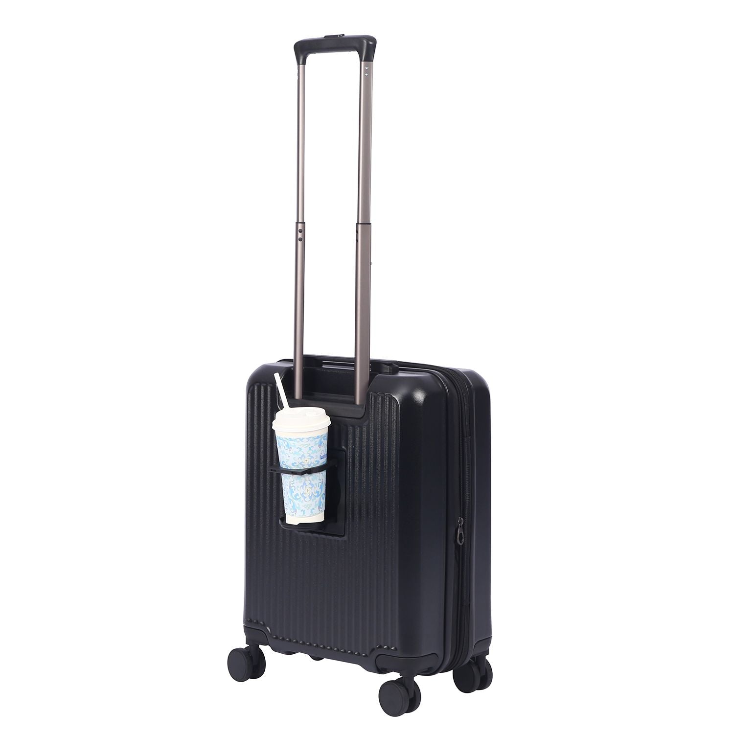 Crossing VIVE Polycarbonate Expandable Carry On Luggage V2 - Black