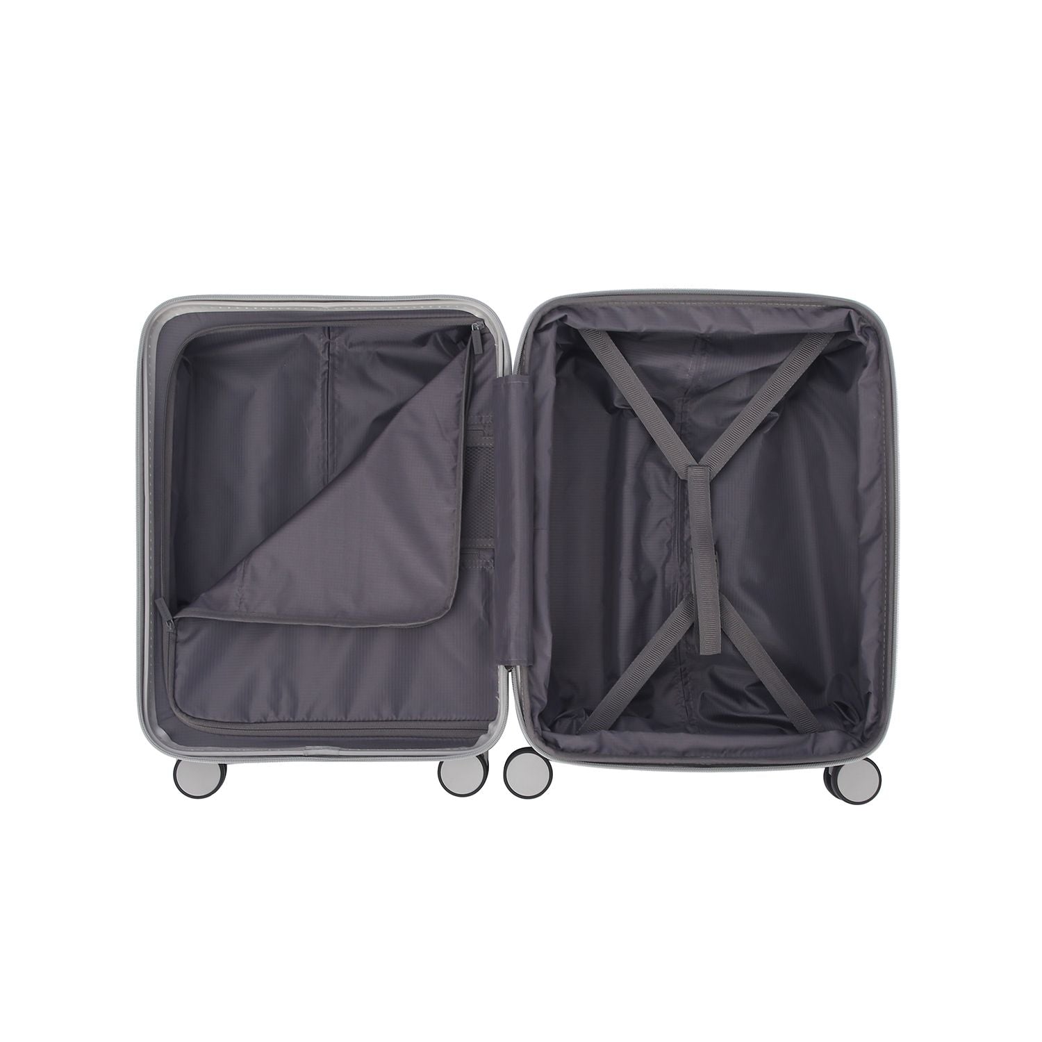 Crossing VIVE Polycarbonate Expandable Carry On Luggage V2 - Grey