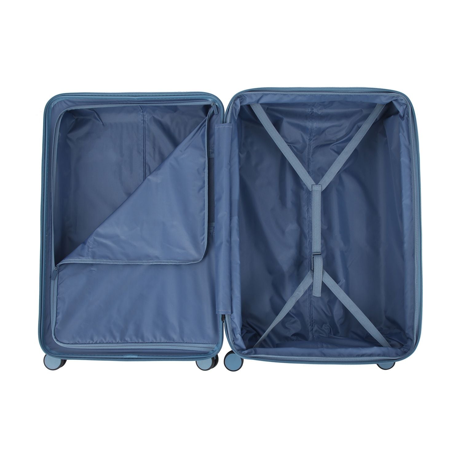 Crossing VIVE Polycarbonate Expandable Large Luggage V2 - Blue