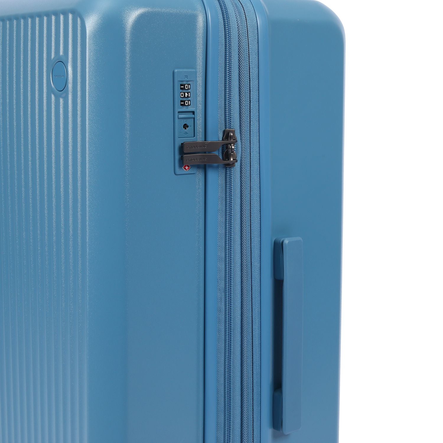 Crossing VIVE Polycarbonate Expandable Large Luggage V2 - Blue