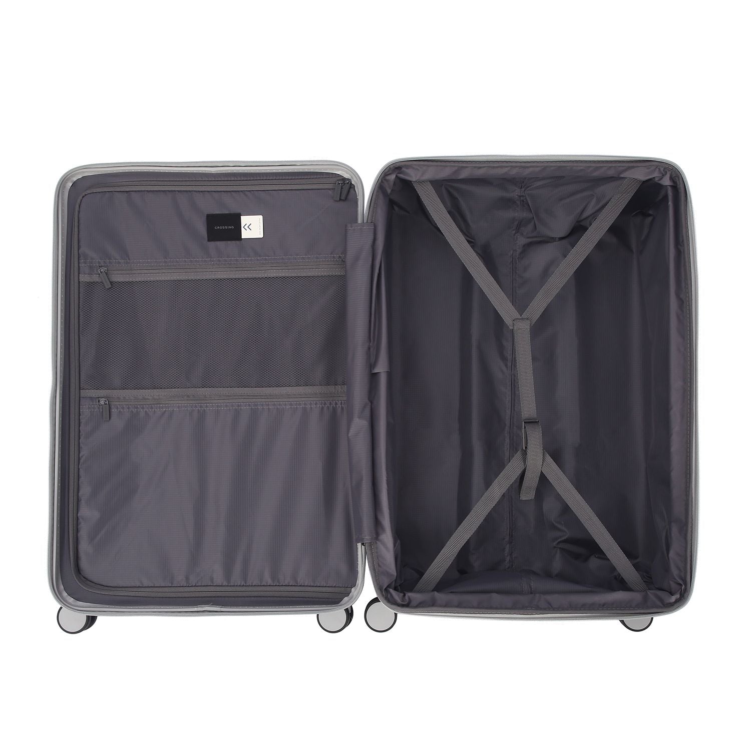 Crossing VIVE Polycarbonate Expandable Large Luggage V2 - Grey