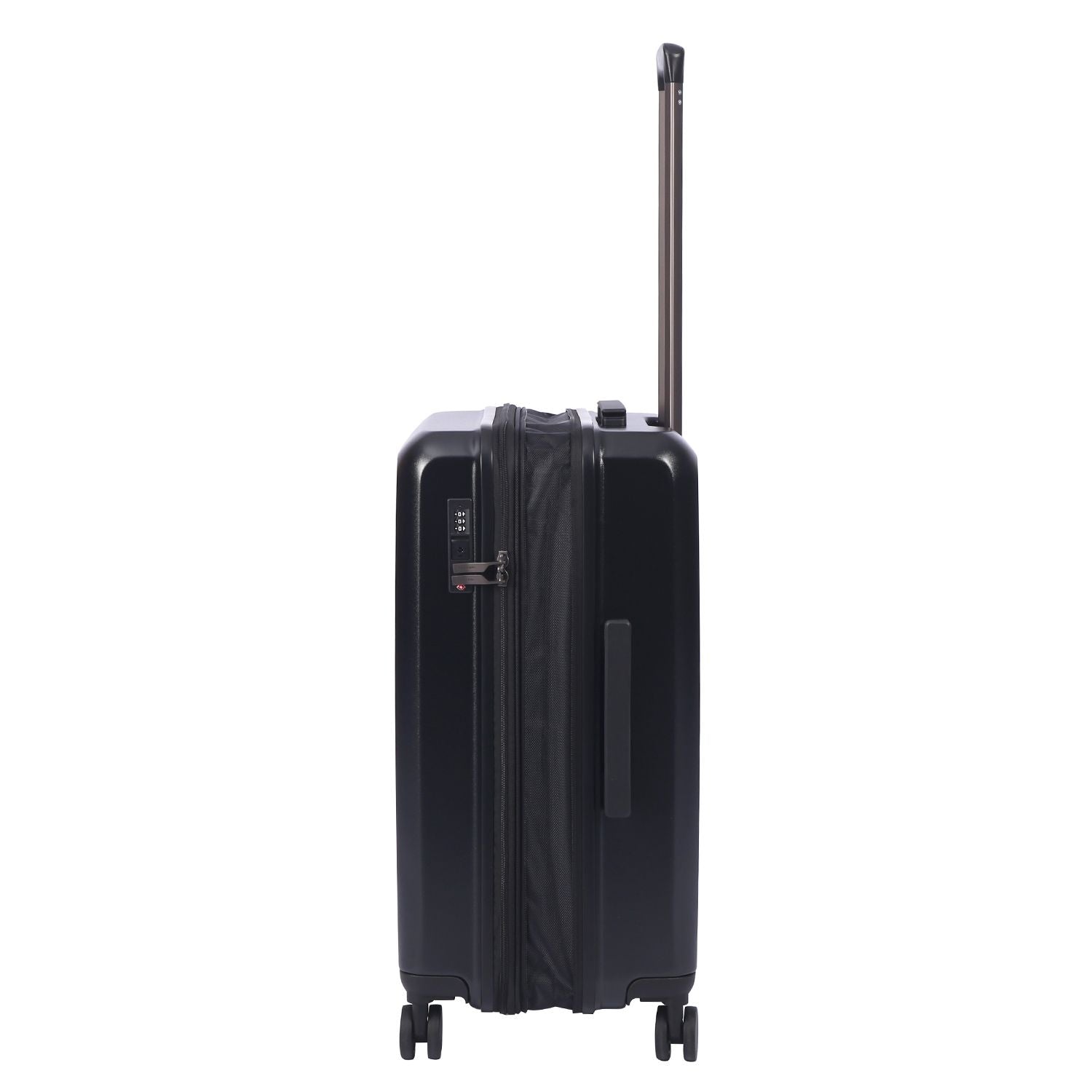 Crossing VIVE Polycarbonate Expandable Medium Luggage V2 - Black