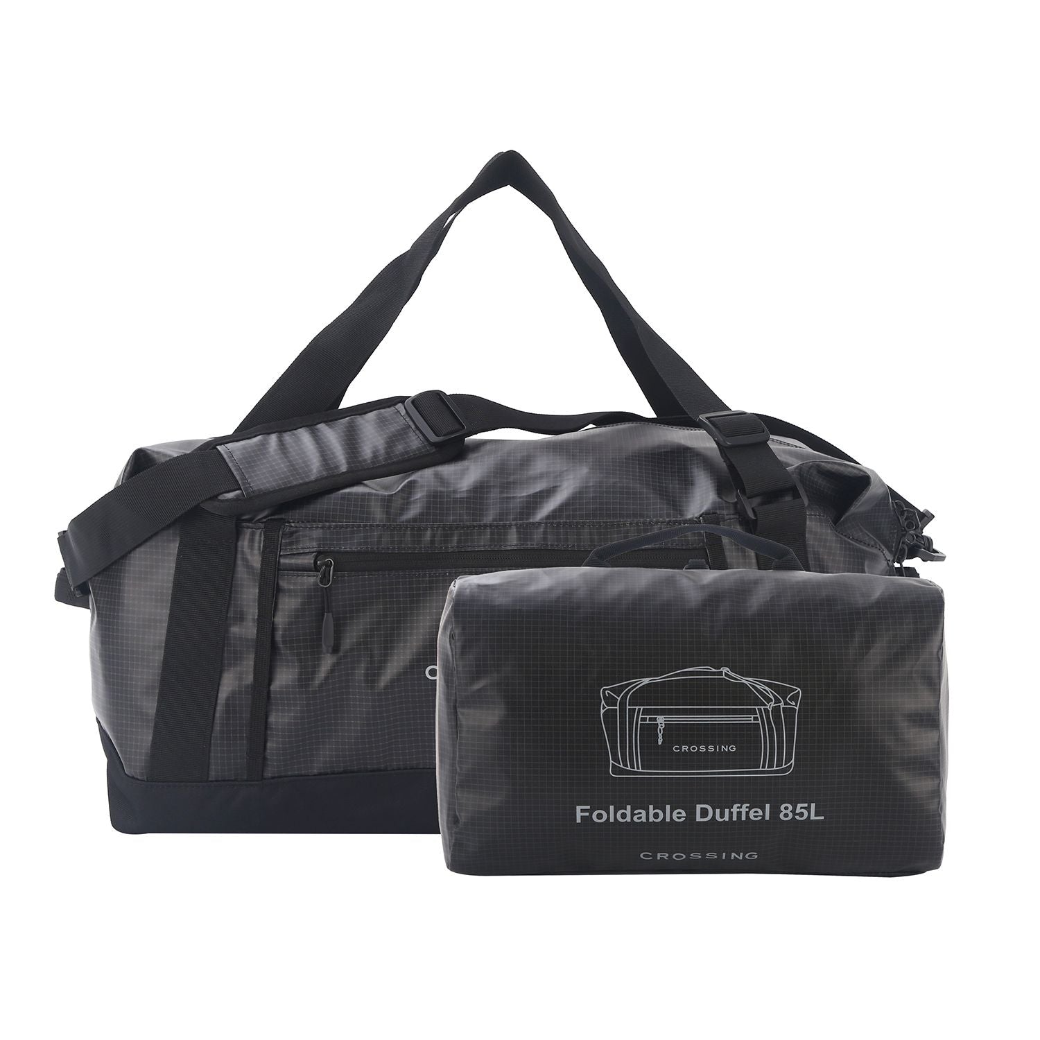 Crossing Voyage Foldable Duffel 85L - Black