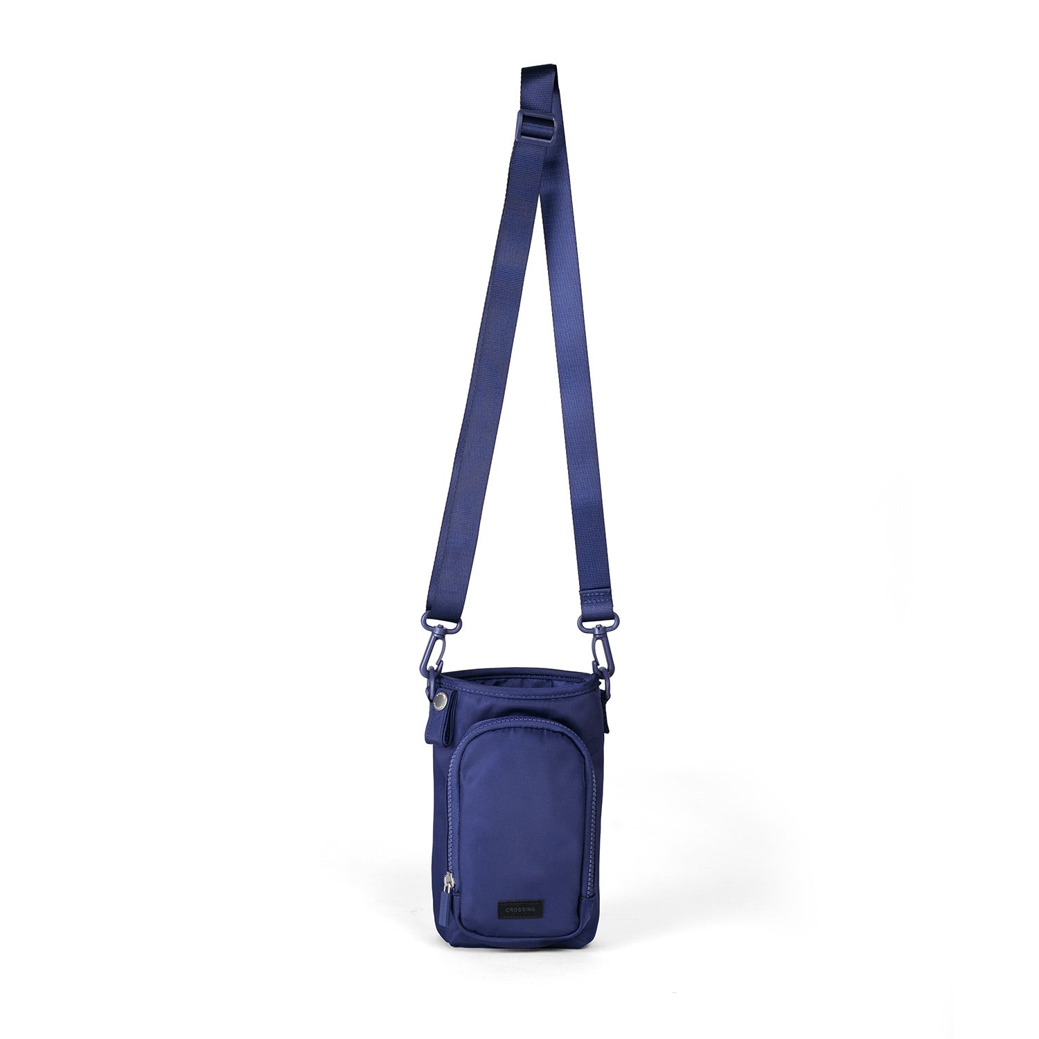 Crossing Water Bottle Crossbody Bag With Front Pocket 2L - Dark Blue