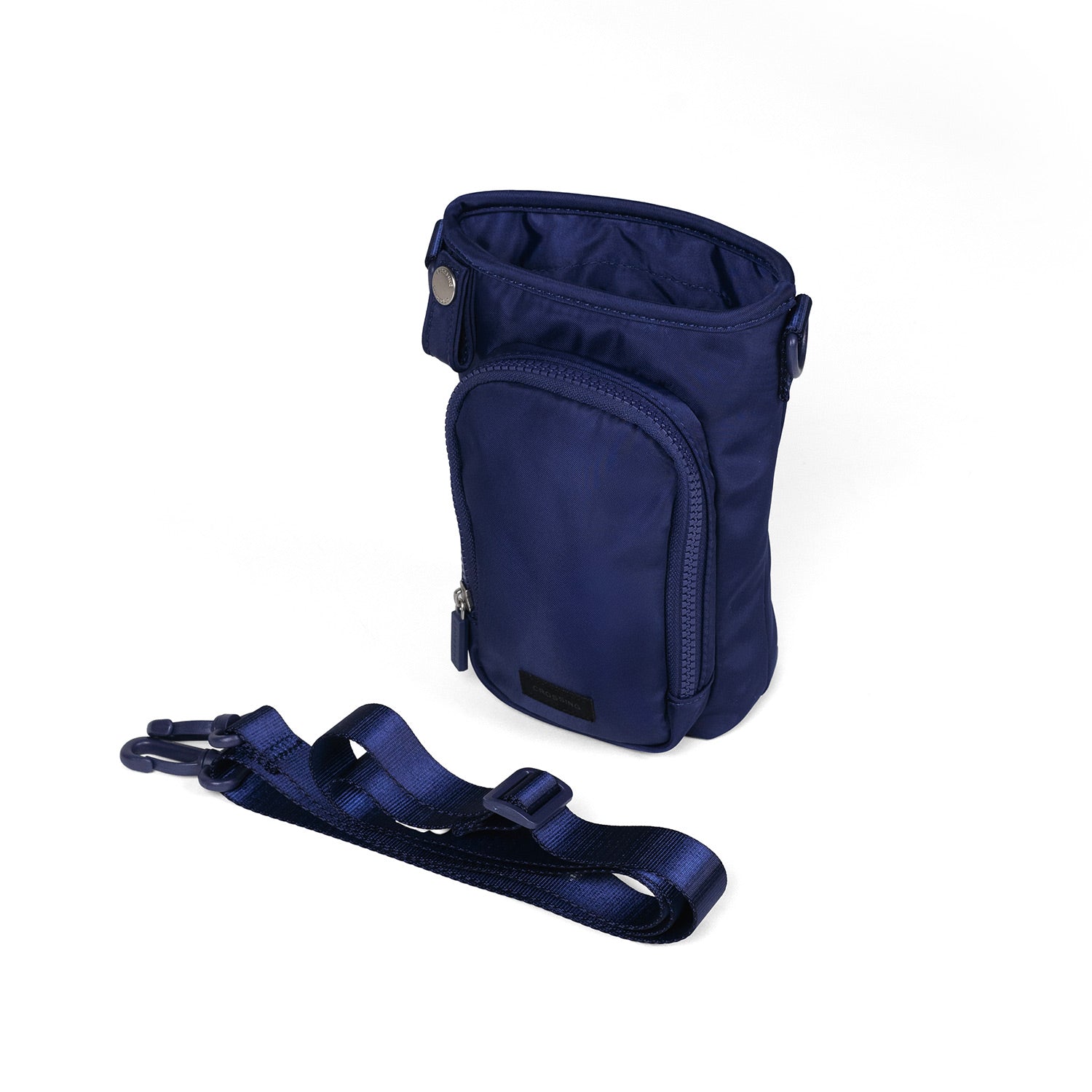 Crossing Water Bottle Crossbody Bag With Front Pocket 2L - Dark Blue