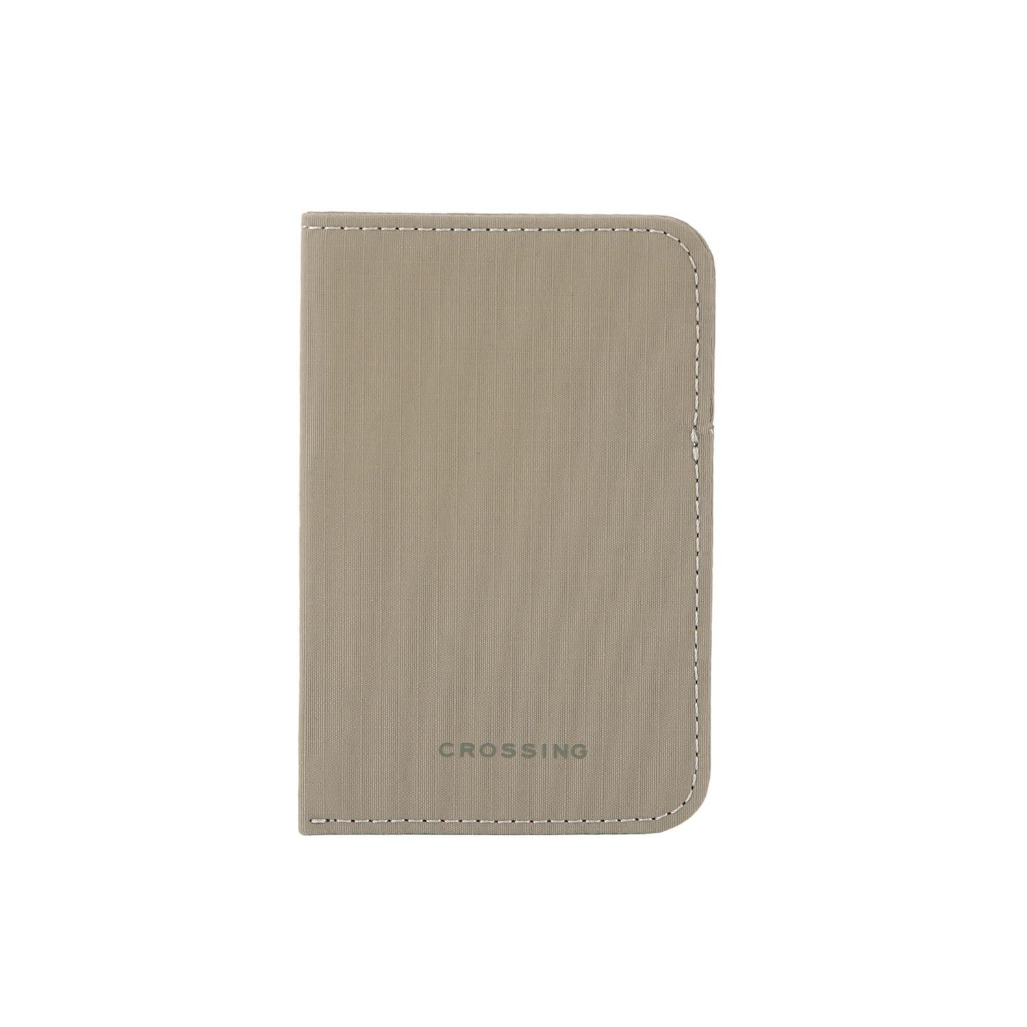 Crossing Waterproof Checked Nylon Card Sleeve RFID - Grey