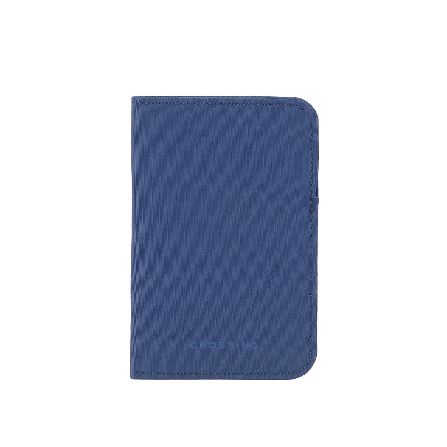 Crossing Waterproof Checked Nylon Card Sleeve RFID - Smoke Blue