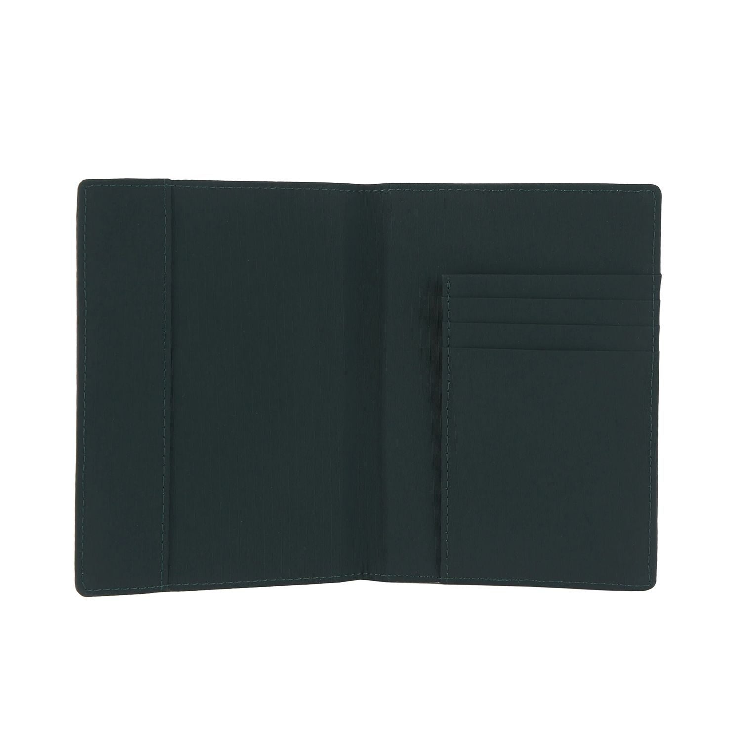 Crossing Waterproof Checked Nylon Passport Cover RFID - Forest Green