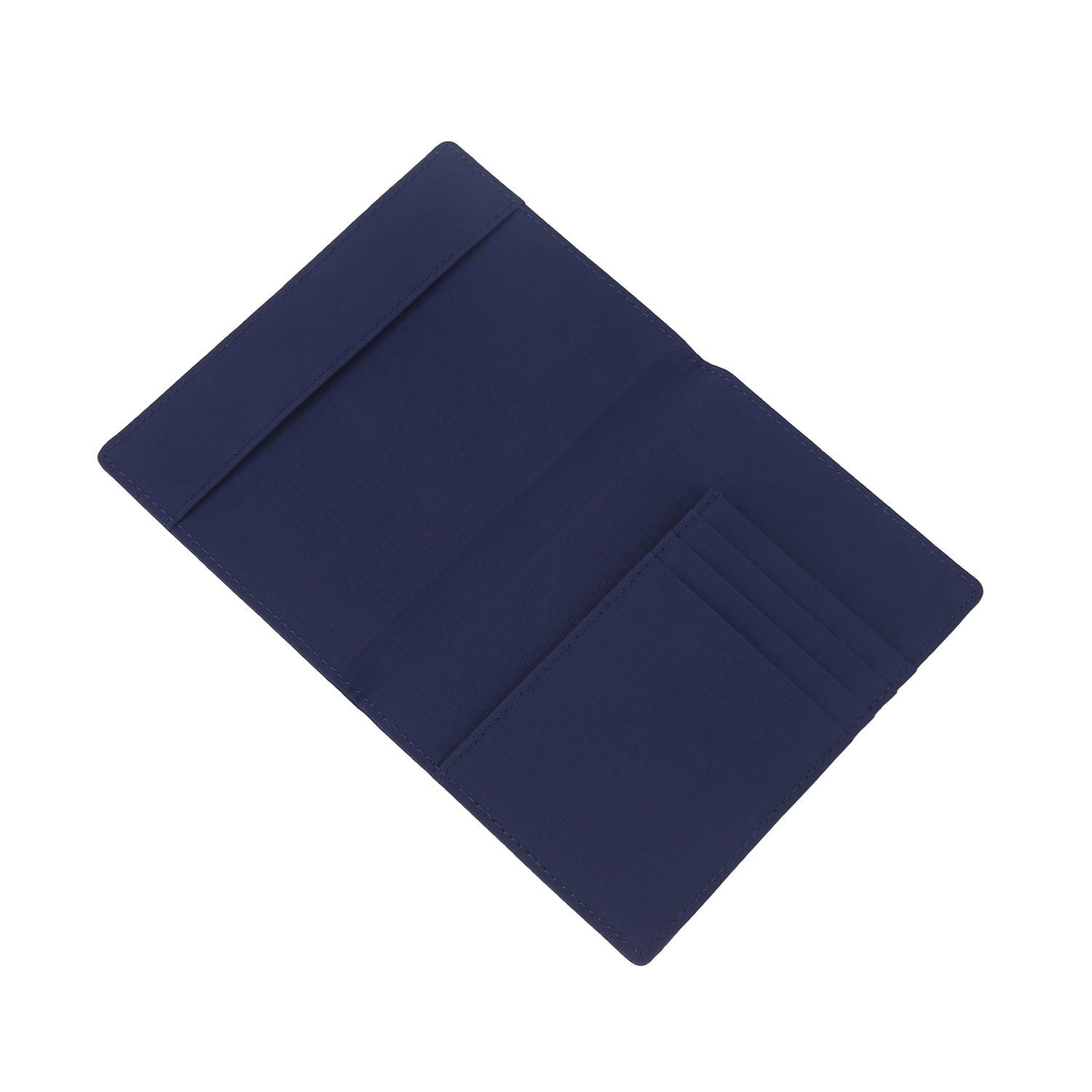 Crossing Waterproof Checked Nylon Passport Cover RFID - Navy