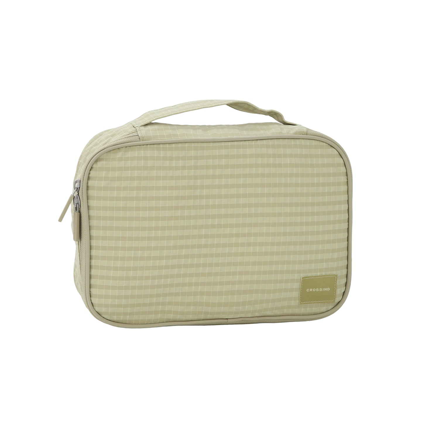 Crossing Waterproof Rayon Checked Packing Cube Set (2-Piece Set) - Green