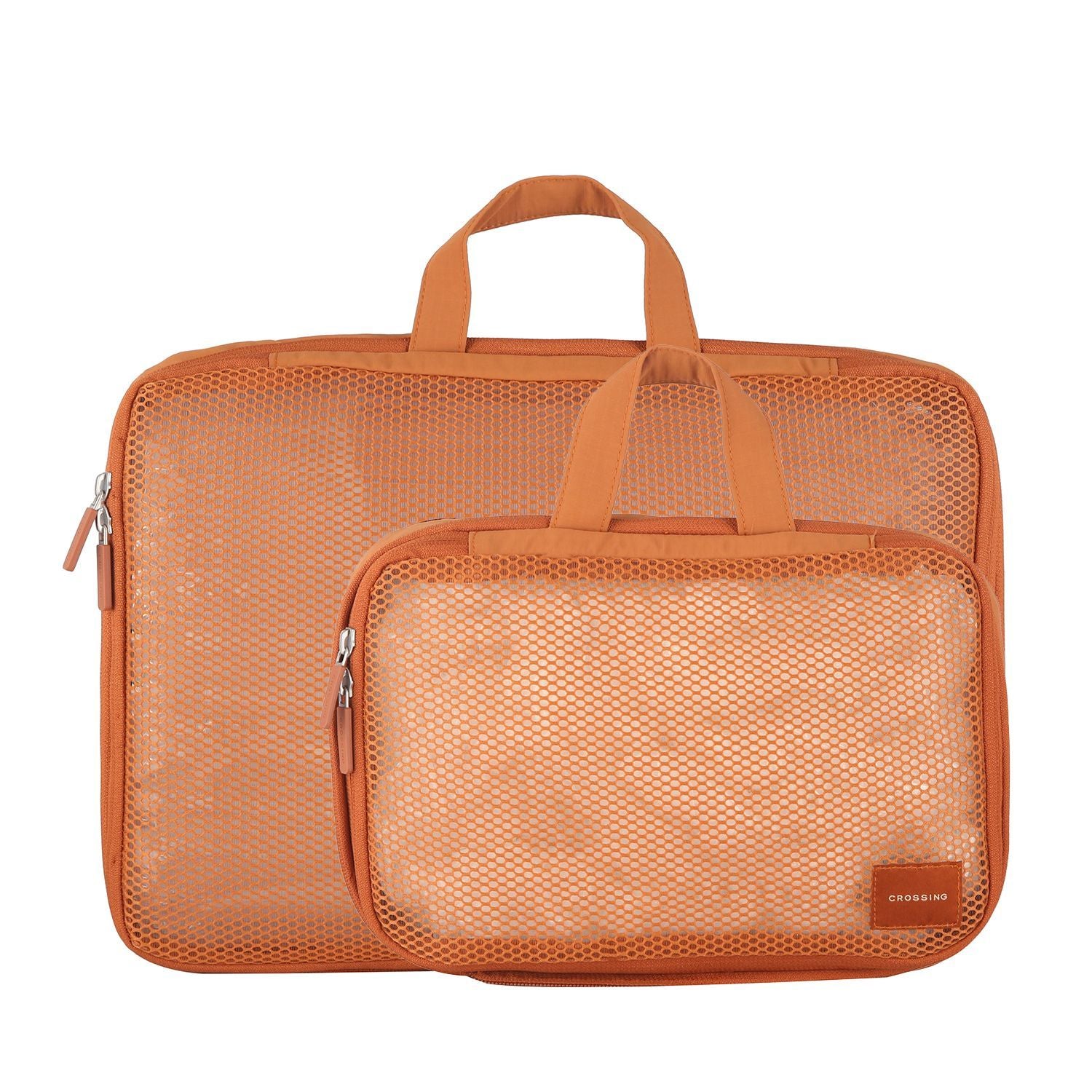 Crossing Waterproof Ripstop Nylon Compression Packing Cube Set (2-Piece Set) - Brick