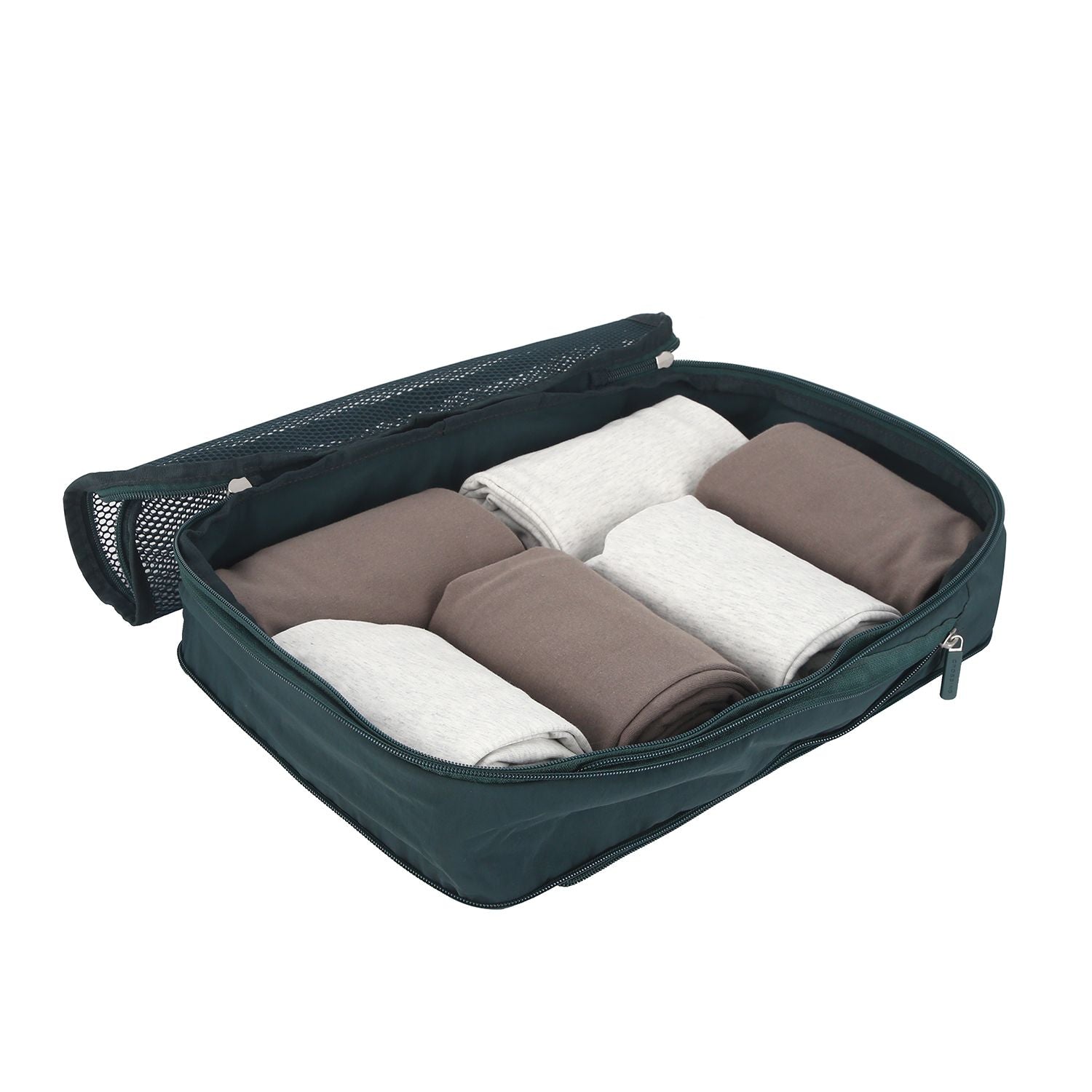 Crossing Waterproof Ripstop Nylon Compression Packing Cube Set (2-Piece Set) - Forest Green