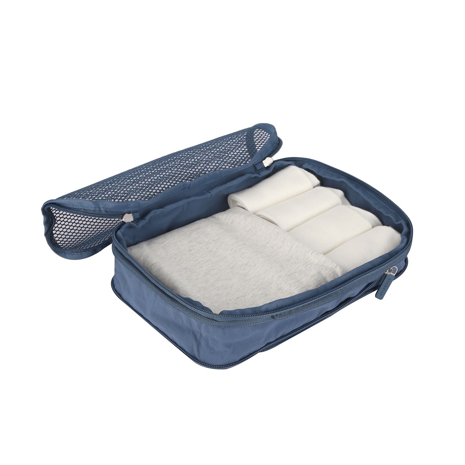 Crossing Waterproof Ripstop Nylon Compression Packing Cube Set (2-Piece Set) - Smoke Blue