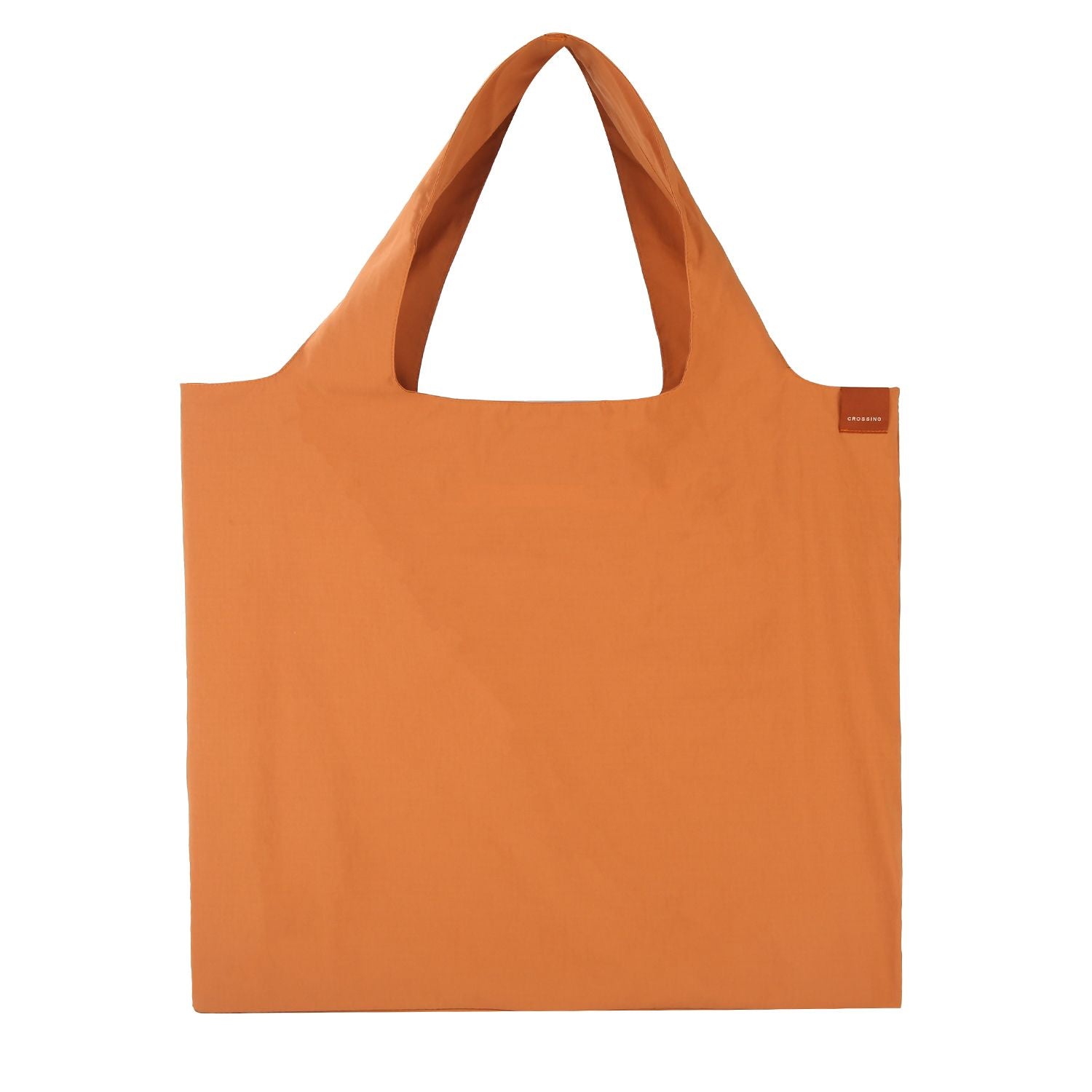 Crossing Waterproof Ripstop Nylon Foldable Tote Bag - Brick