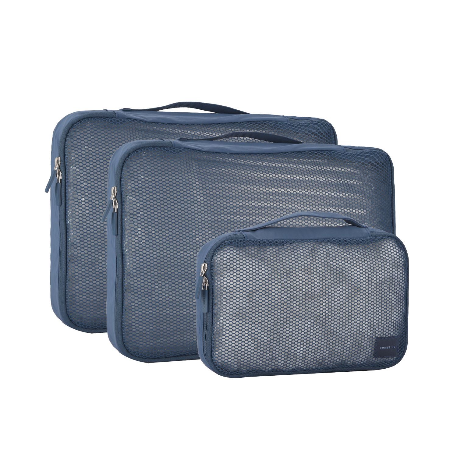 Crossing Waterproof Ripstop Nylon Packing Cube Set (4-Piece Set) - Smoke Blue