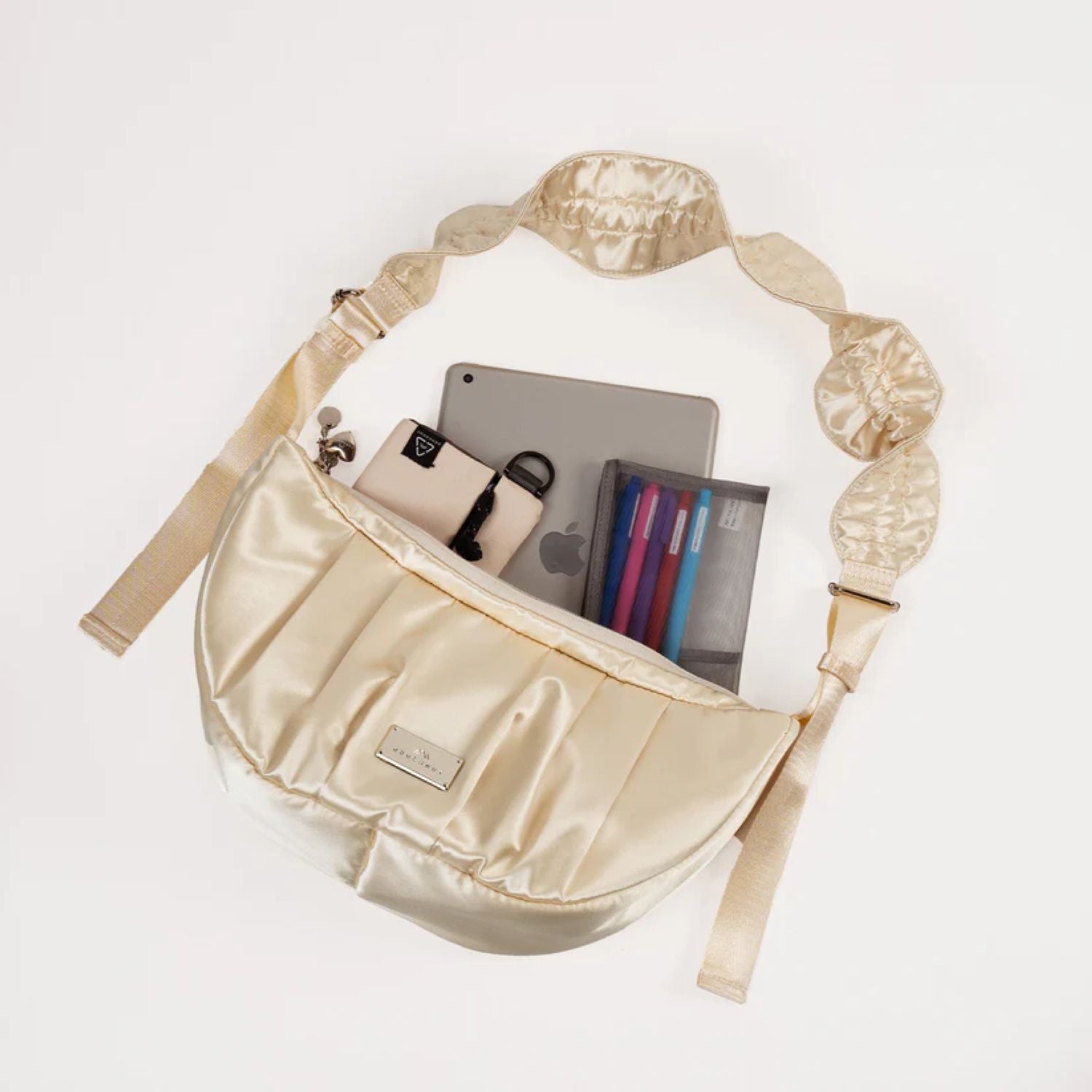 Doughnut Eclair Girlitude Series Crossbody Bag - Champagne