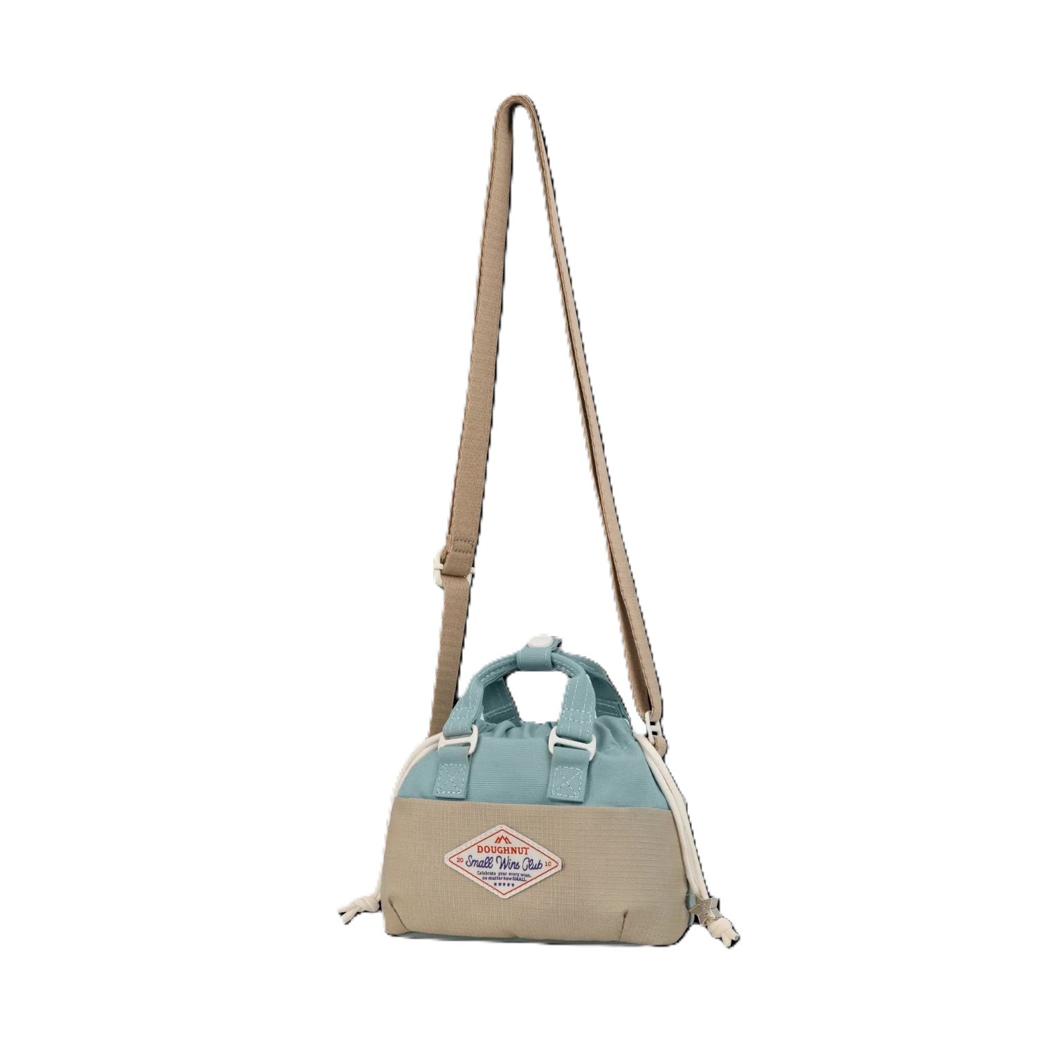 Doughnut Gossamer Tiny Minorstones Series Crossbody Bag - Blue Grey X Beige
