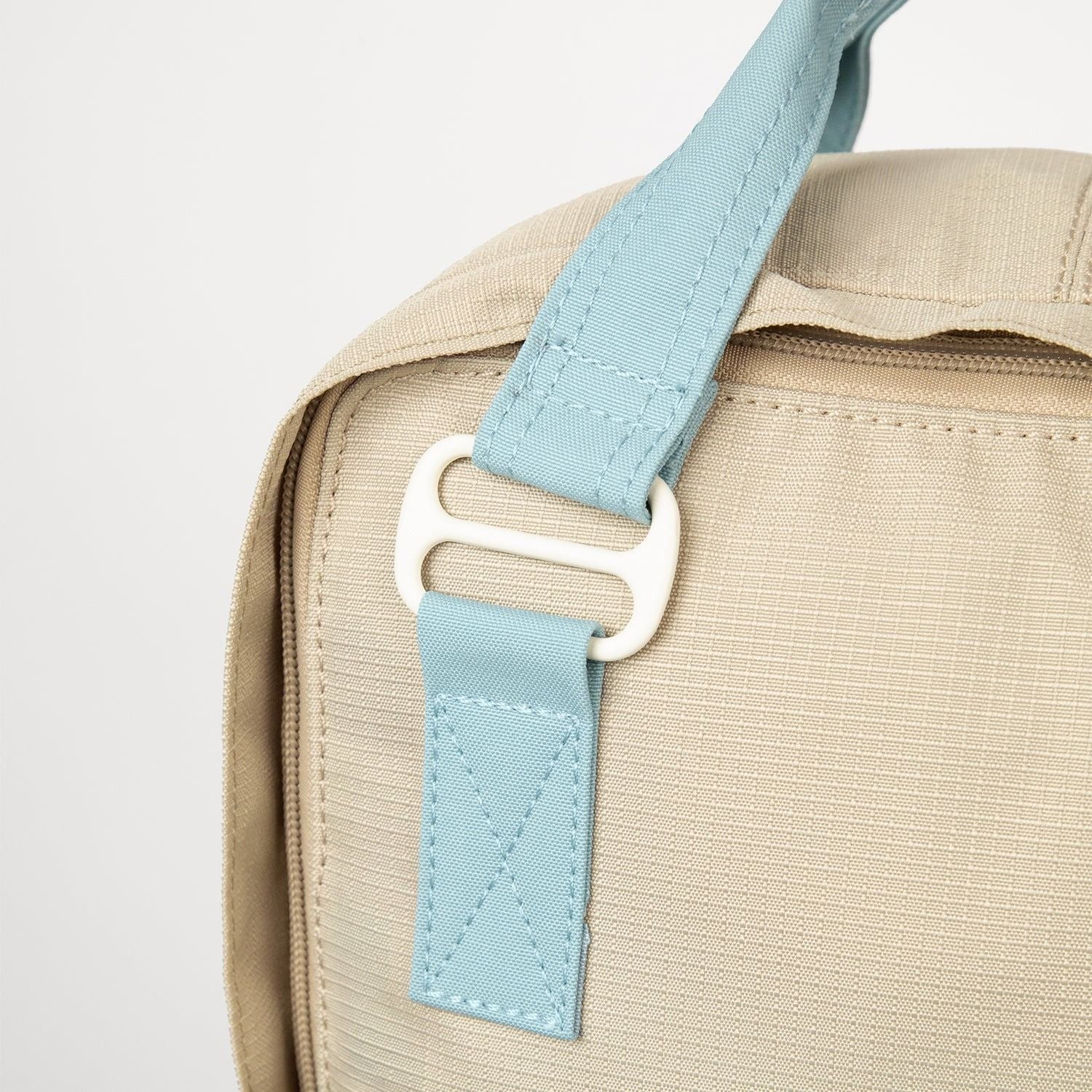 Doughnut Macaroon Minorstones Series Backpack - Blue Grey X Beige